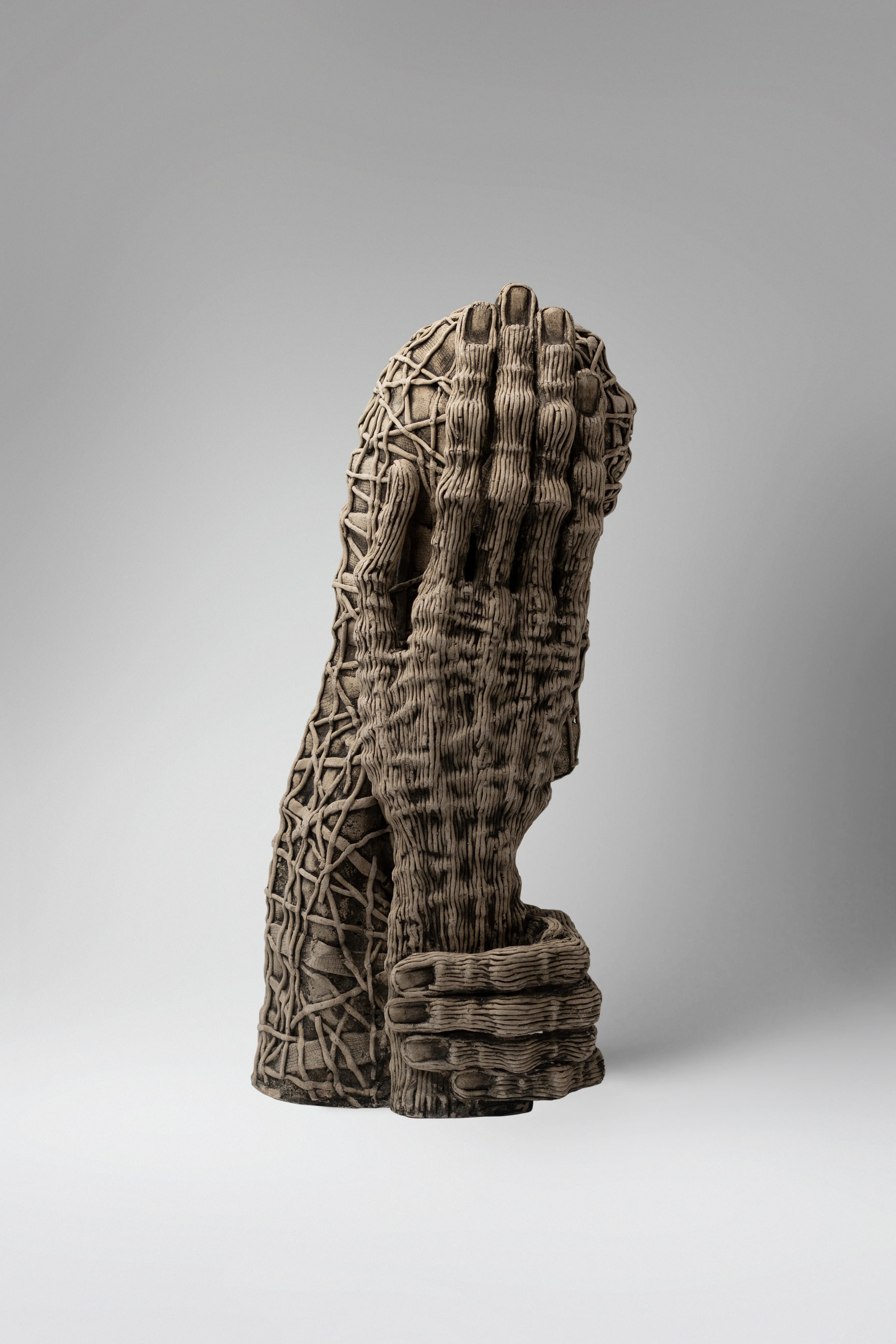 Image of Wait by Liudmyla Davydenko, size: 42х24х18, made of chamotte, glaze, Sculpture medium, part of the Holova/Head series, priced at €1200 Photo 3 of 3.