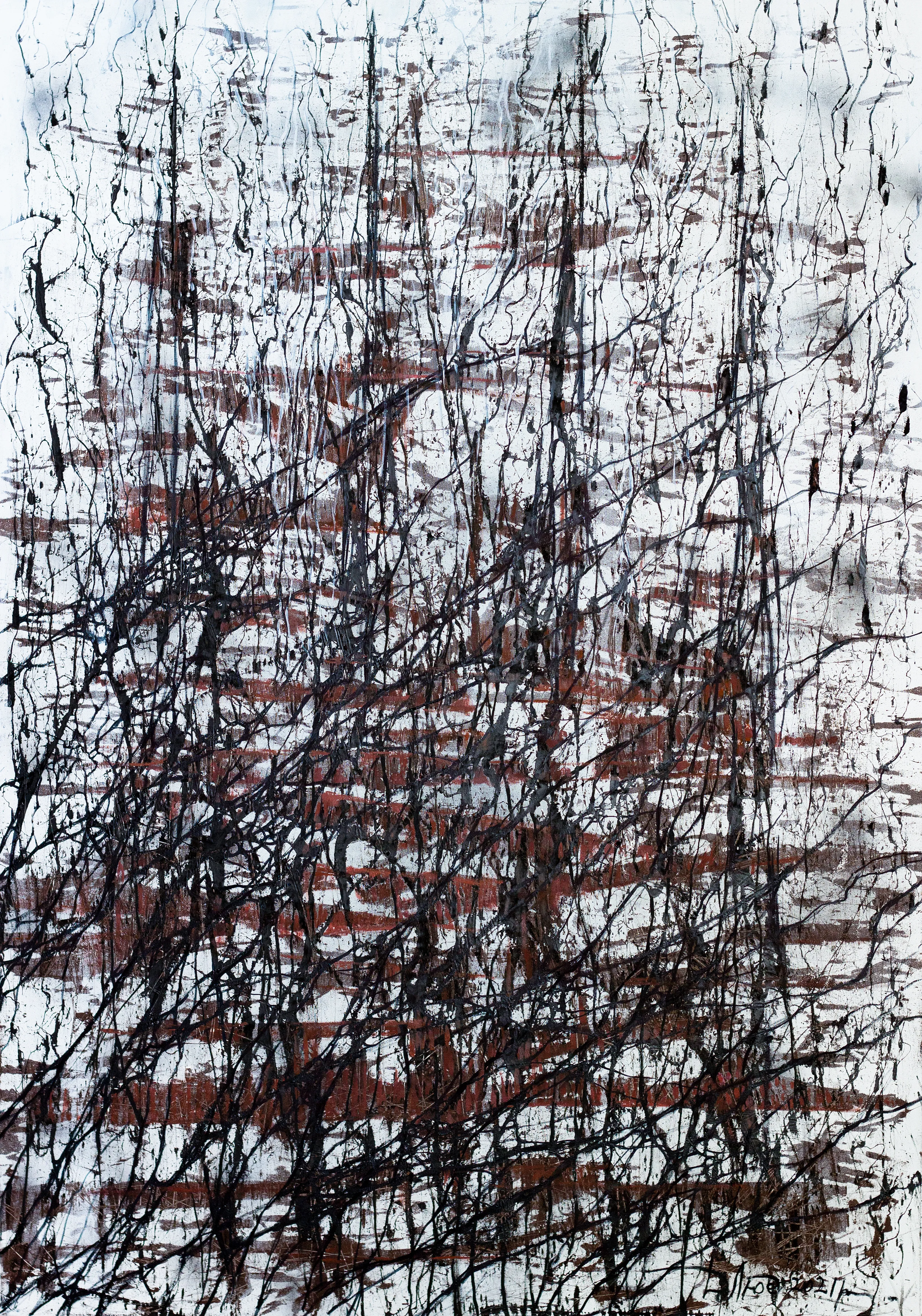 Image of Direction 2 by Liudmyla Davydenko, size: 140х200, made of oil/canvas, Painting medium, part of the Isolines series, priced at €4500