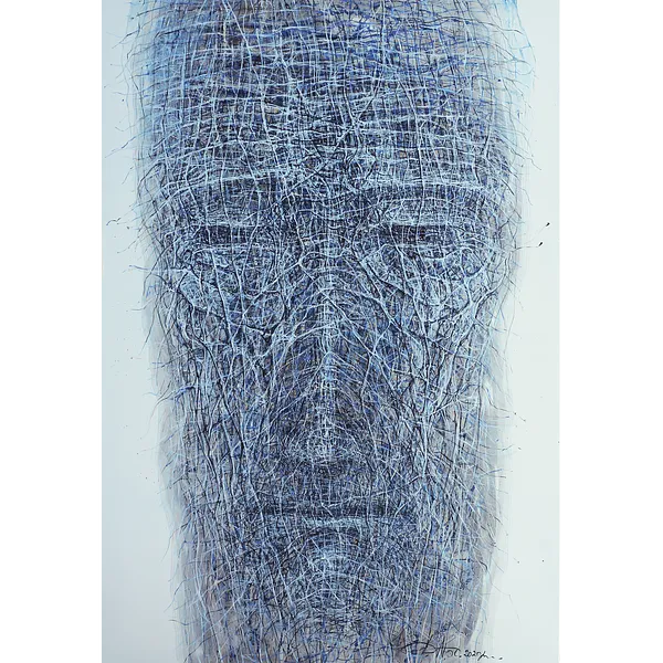 Image of River by Liudmyla Davydenko, size: 140x205, made of oil/canvas, Painting medium, part of the Holova/Head series, priced at €5000