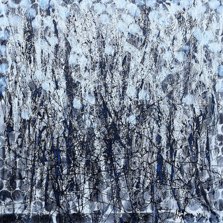 Image of Deteils 2 by Liudmyla Davydenko, size: 100x100, made of oil/canvas, Painting medium, part of the Synergetics series, priced at $1500 Photo 1 of 2.