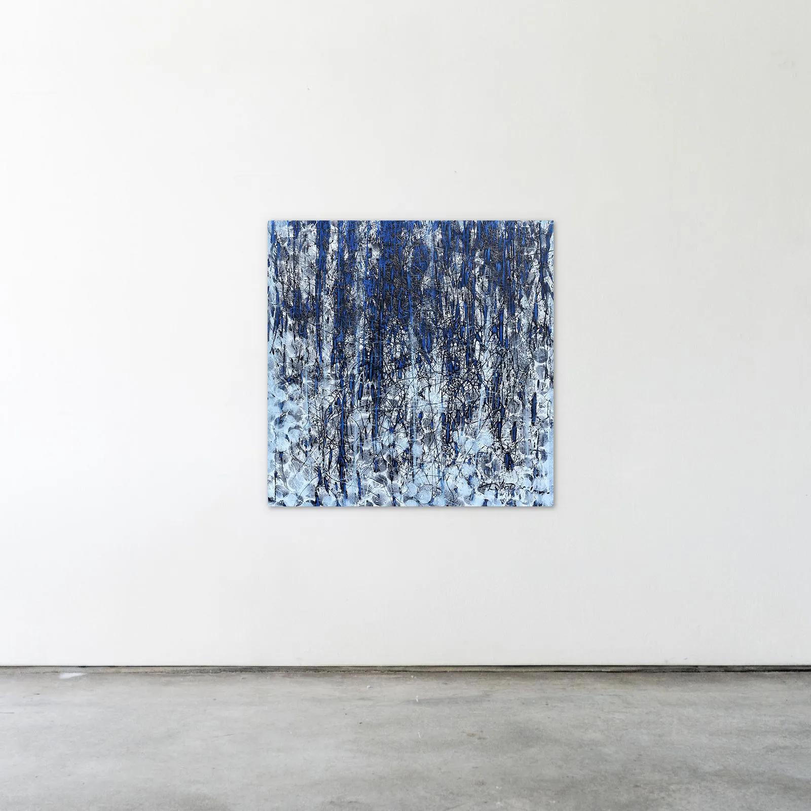 Image of Deteils 1 by Liudmyla Davydenko, size: 100x100, made of oil/canvas, Painting medium, part of the Synergetics series, priced at €1500 Photo 2 of 2.