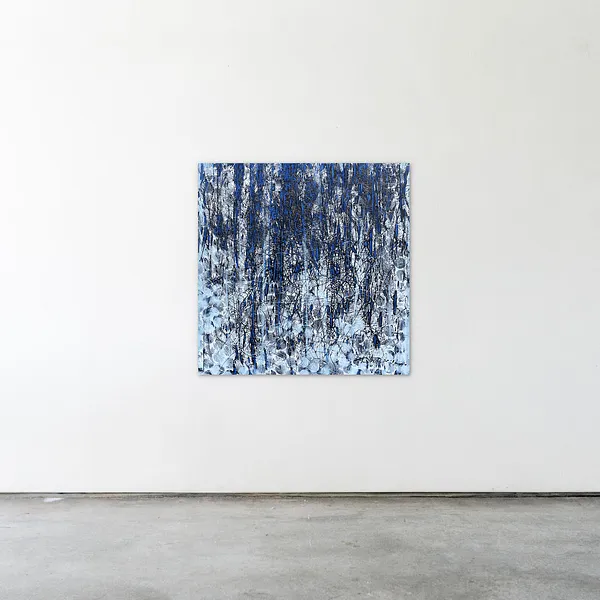 Image of Deteils 1 by Liudmyla Davydenko, size: 100x100, made of oil/canvas, Painting medium, part of the Synergetics series, priced at €1500 Photo 2 of 2.