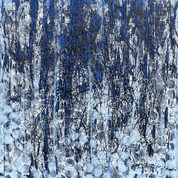 Image of Deteils 1 by Liudmyla Davydenko, size: 100x100, made of oil/canvas, Painting medium, part of the Synergetics series, priced at €1500