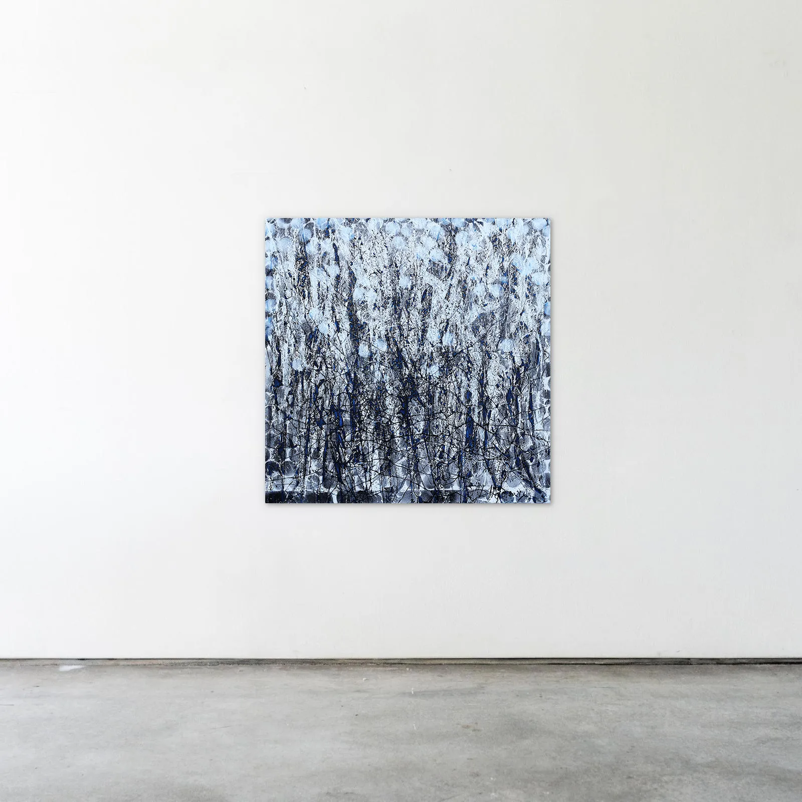 Image of Deteils 2 by Liudmyla Davydenko, size: 100x100, made of oil/canvas, Painting medium, part of the Synergetics series, priced at $1500 Photo 2 of 2.