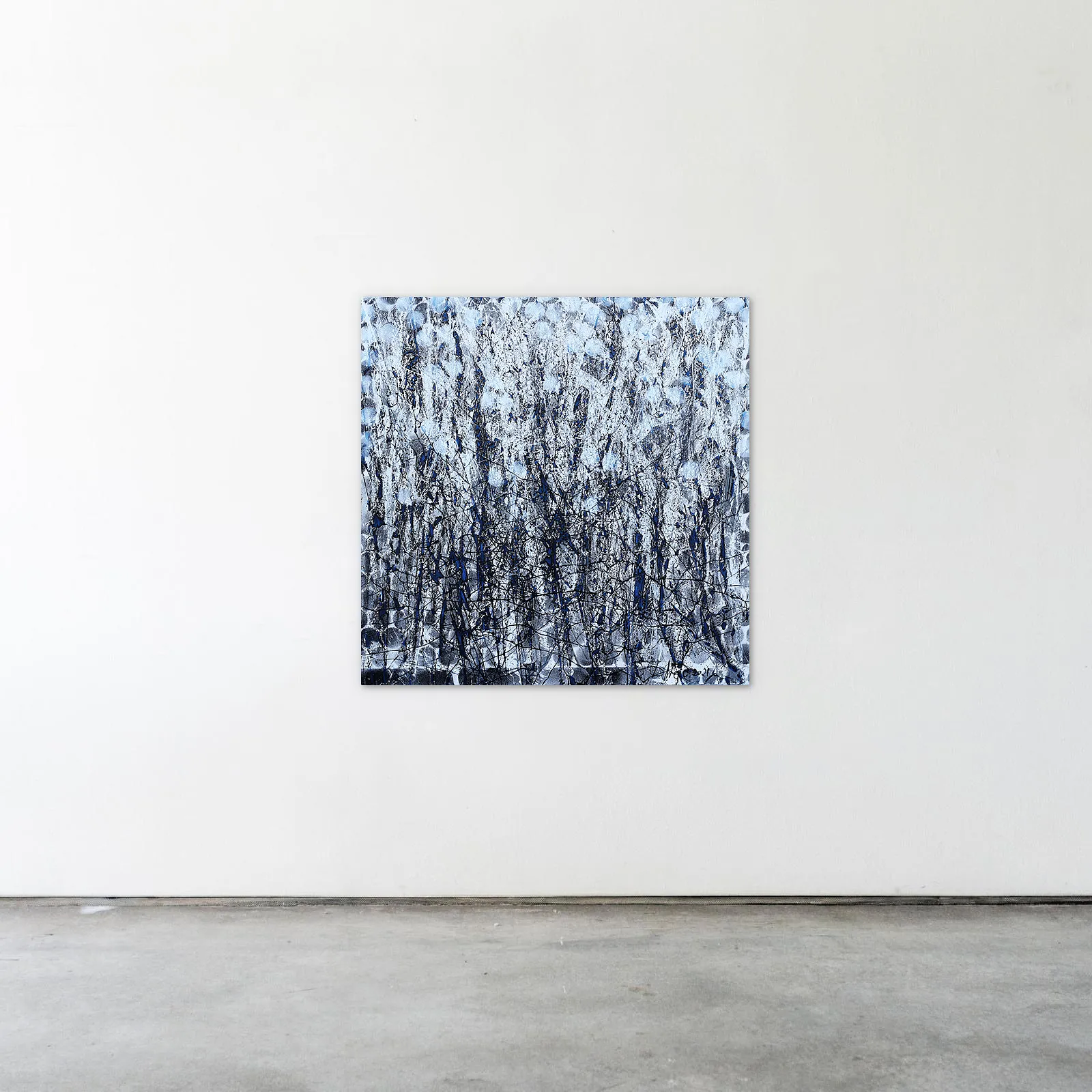 Image of Deteils 2 by Liudmyla Davydenko, size: 100x100, made of oil/canvas, Painting medium, part of the Synergetics series, priced at $1500 Photo 2 of 2.