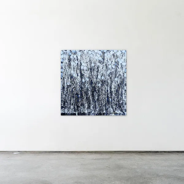 Image of Deteils 2 by Liudmyla Davydenko, size: 100x100, made of oil/canvas, Painting medium, part of the Synergetics series, priced at $1500 Photo 2 of 2.