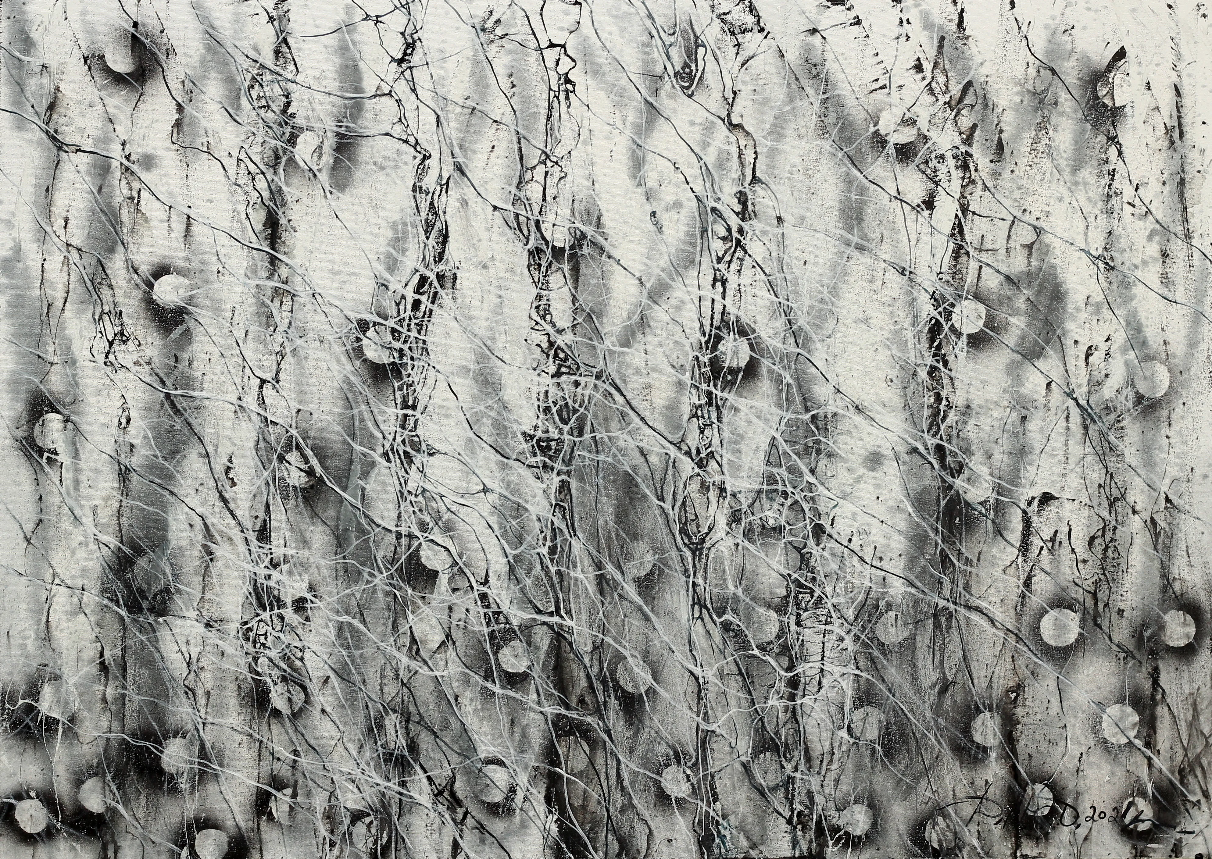 Image of Inversion 1 by Liudmyla Davydenko, size: 100х140, made of oil/canvas, Painting medium, part of the Synergetics series, priced at €2500