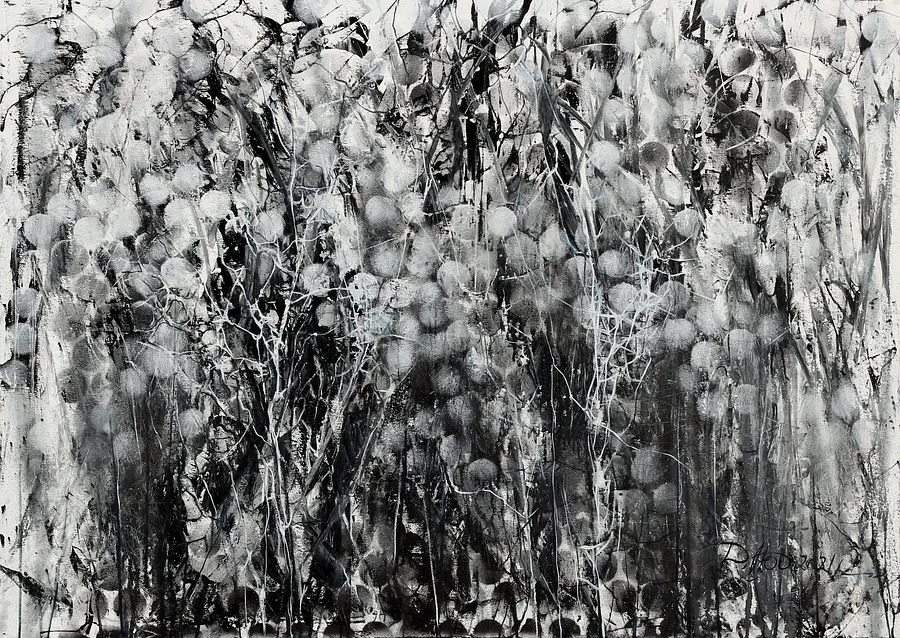 Image of Inversion 2 by Liudmyla Davydenko, size: 100х140, made of oil/canvas, Painting medium, part of the Synergetics series, priced at €2500 Photo 1 of 2.