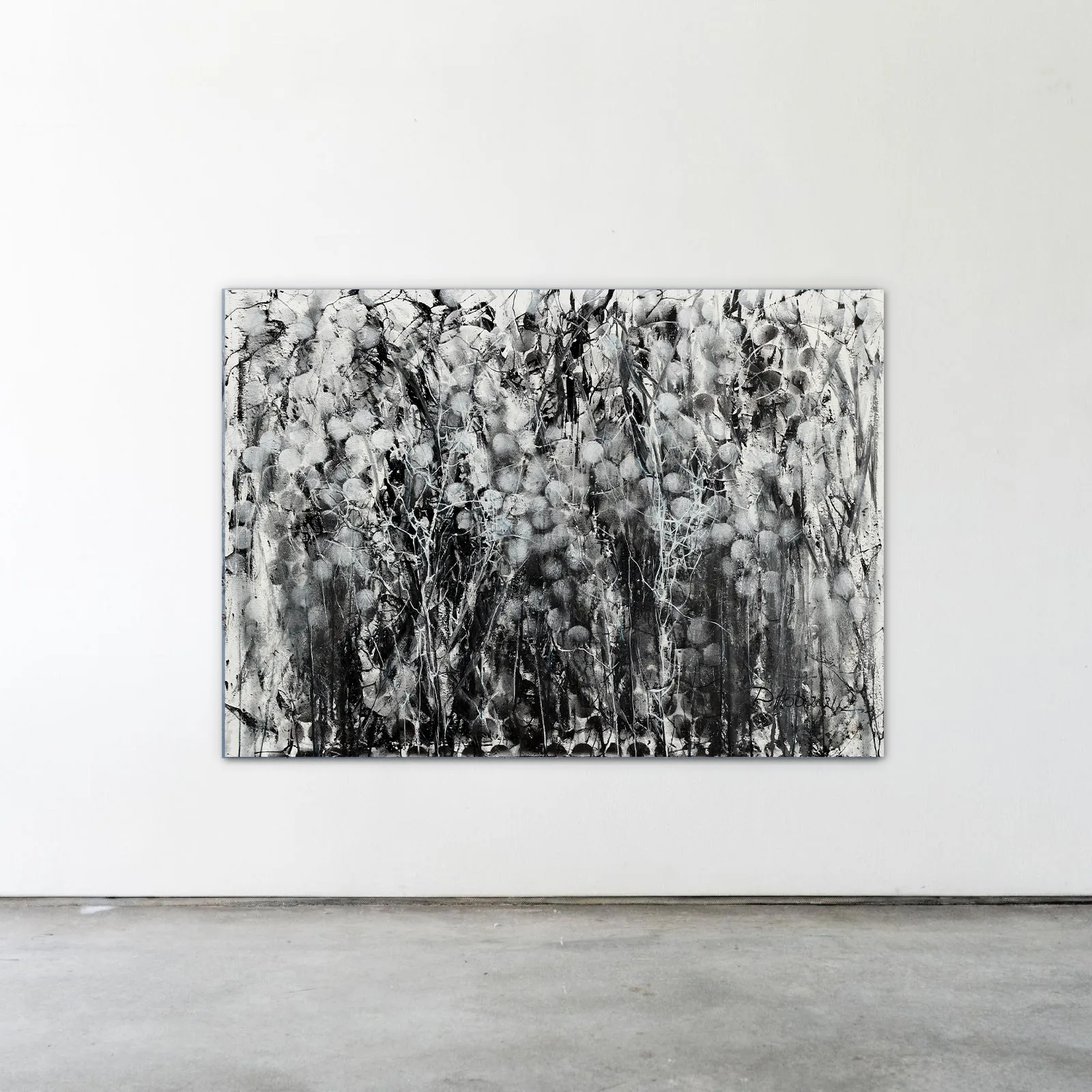 Image of Inversion 2 by Liudmyla Davydenko, size: 100х140, made of oil/canvas, Painting medium, part of the Synergetics series, priced at €2500 Photo 2 of 2.