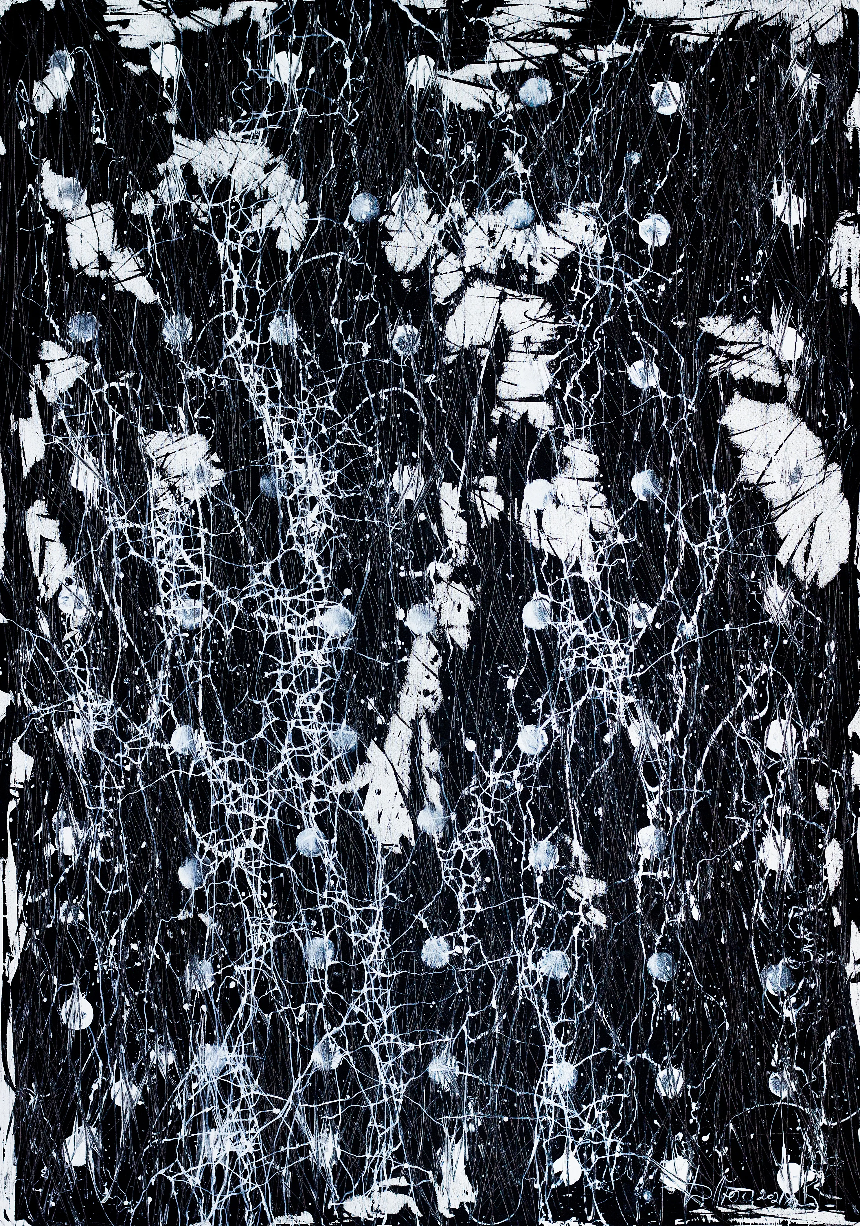 Image of Opposite 2 by Liudmyla Davydenko, size: 140х200, made of oil/canvas, Painting medium, part of the Synergetics series, priced at €4500