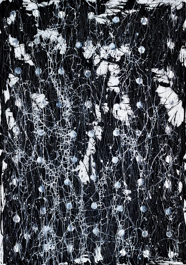 Image of Opposite 2 by Liudmyla Davydenko, size: 140х200, made of oil/canvas, Painting medium, part of the Synergetics series, priced at €4500 Photo 1 of 3.