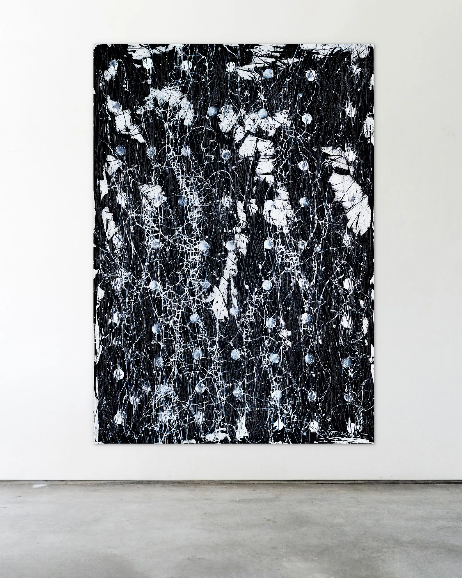 Image of Opposite 2 by Liudmyla Davydenko, size: 140х200, made of oil/canvas, Painting medium, part of the Synergetics series, priced at €4500 Photo 2 of 3.