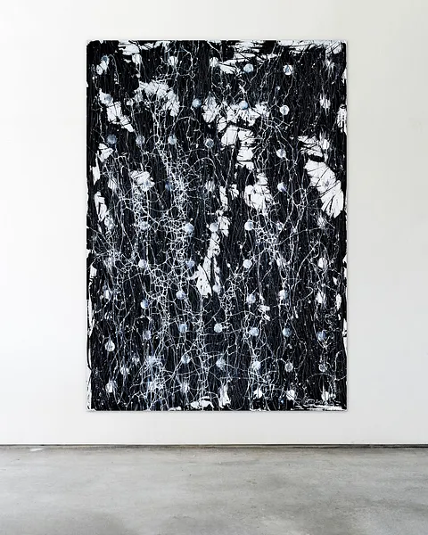 Image of Opposite 2 by Liudmyla Davydenko, size: 140х200, made of oil/canvas, Painting medium, part of the Synergetics series, priced at €4500 Photo 2 of 3.