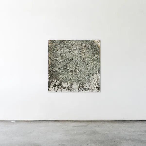 Image of Instancy  by Liudmyla Davydenko, size: 100х100, made of oil/canvas, Painting medium, part of the Isolines series, priced at €1500 Photo 2 of 2.