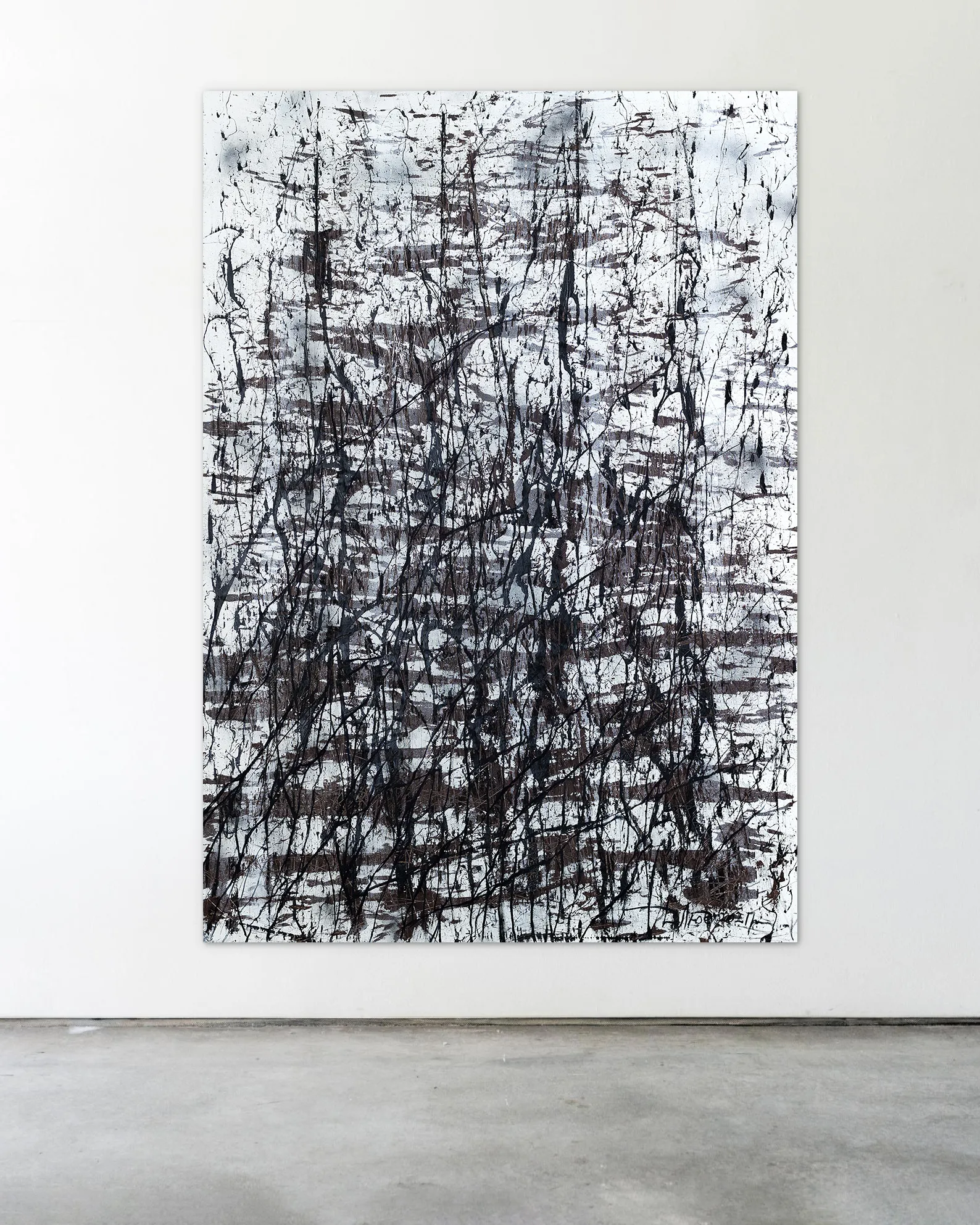 Image of Direction 2 by Liudmyla Davydenko, size: 140х200, made of oil/canvas, Painting medium, part of the Isolines series, priced at €4500 Photo 2 of 2.