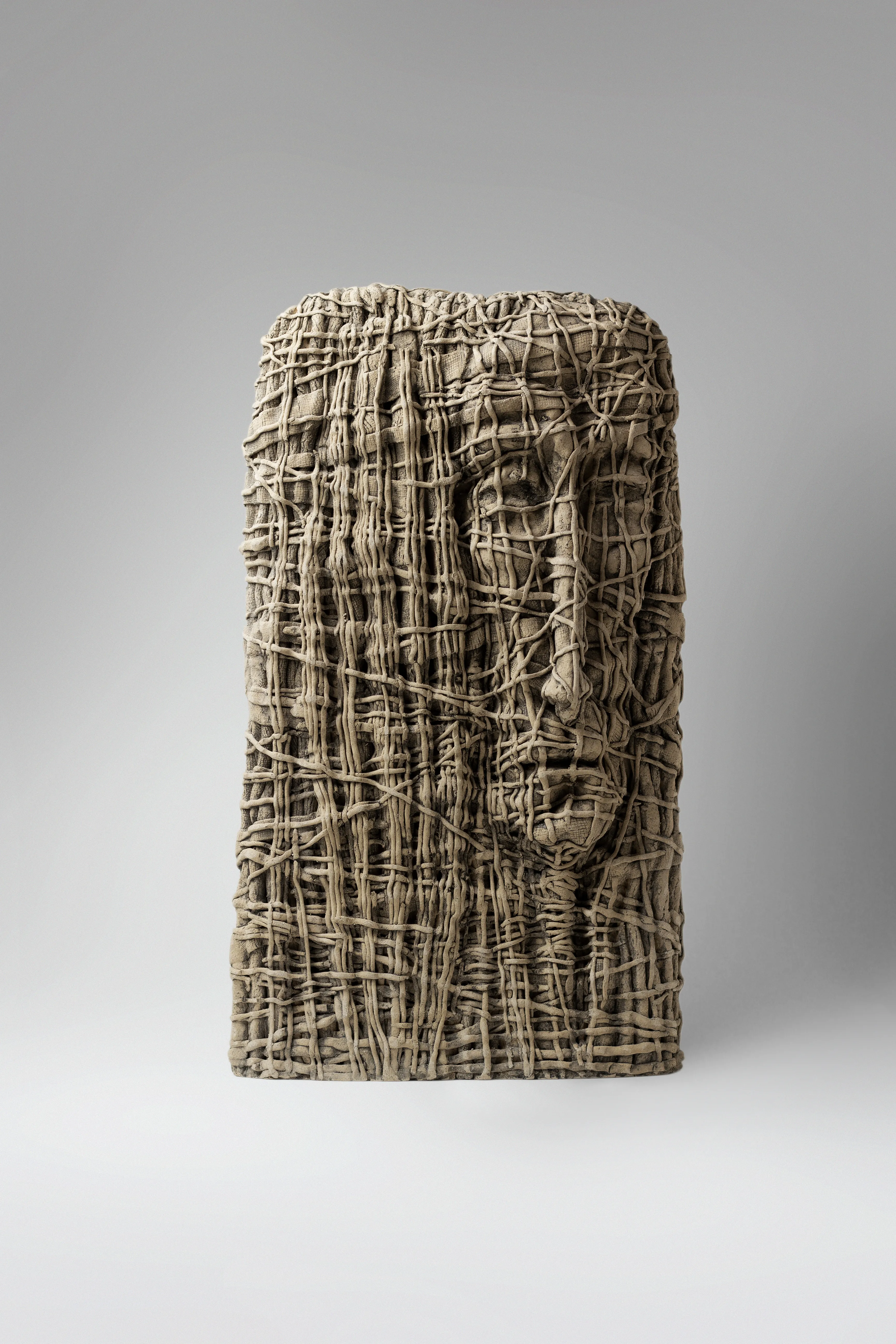 Image of Redoubling by Liudmyla Davydenko, size: 48х27х14, made of chamotte, glaze, Sculpture medium, part of the Holova/Head series, priced at €1200