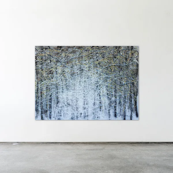 Image of Wind 2 by Liudmyla Davydenko, size: 100х140, made of oil/canvas, Painting medium, part of the Isolines series, priced at €2500 Photo 2 of 2.