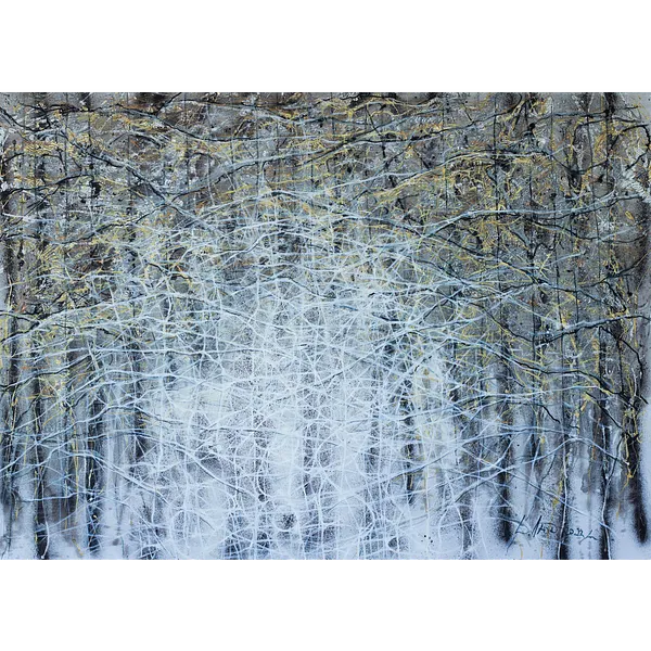 Image of Wind 2 by Liudmyla Davydenko, size: 100х140, made of oil/canvas, Painting medium, part of the Isolines series, priced at €2500