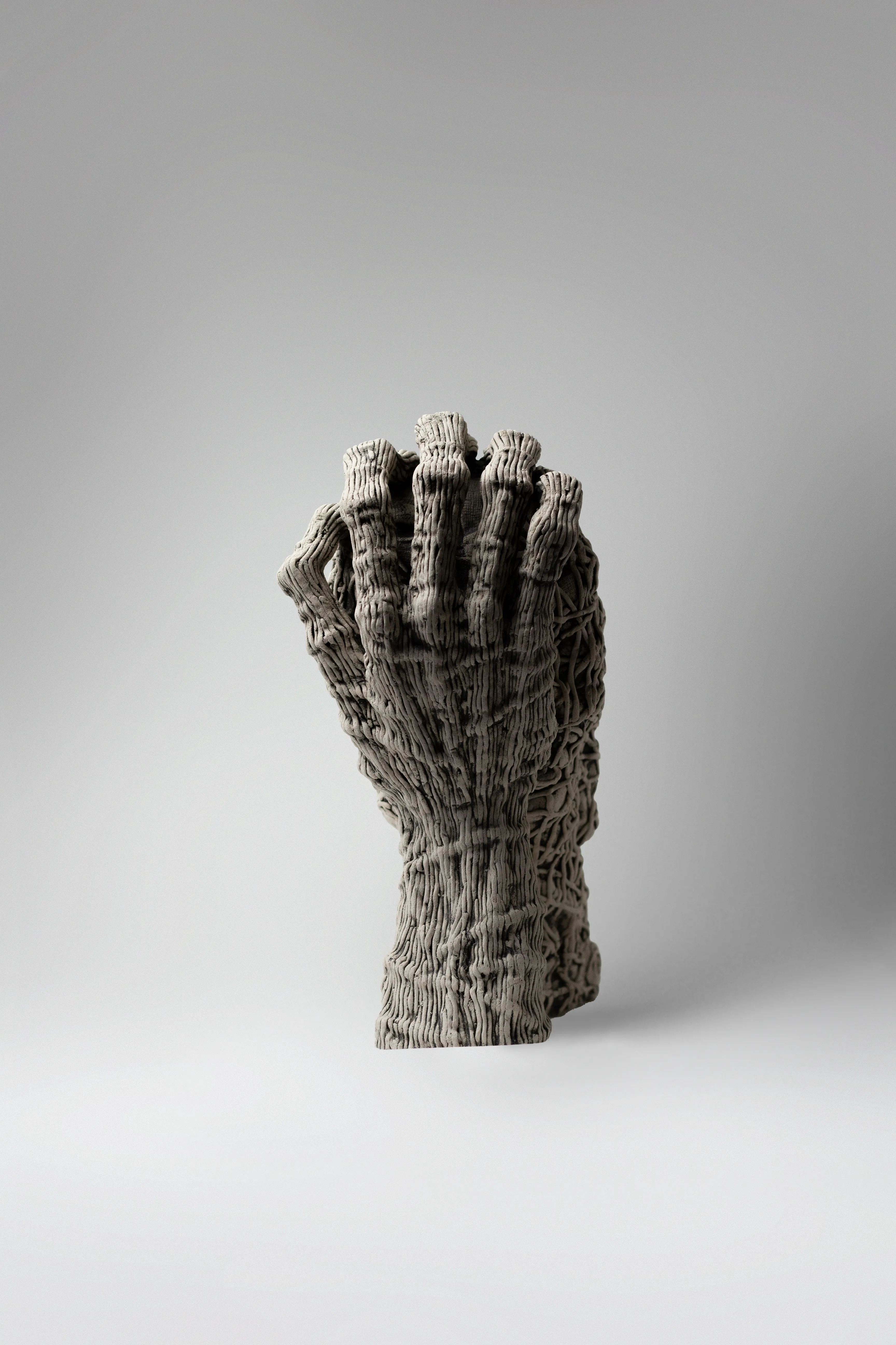 Image of Think by Liudmyla Davydenko, size: 30х28х16, made of chamotte, glaze, Sculpture medium, part of the Holova/Head series, priced at $1200 Photo 4 of 4.