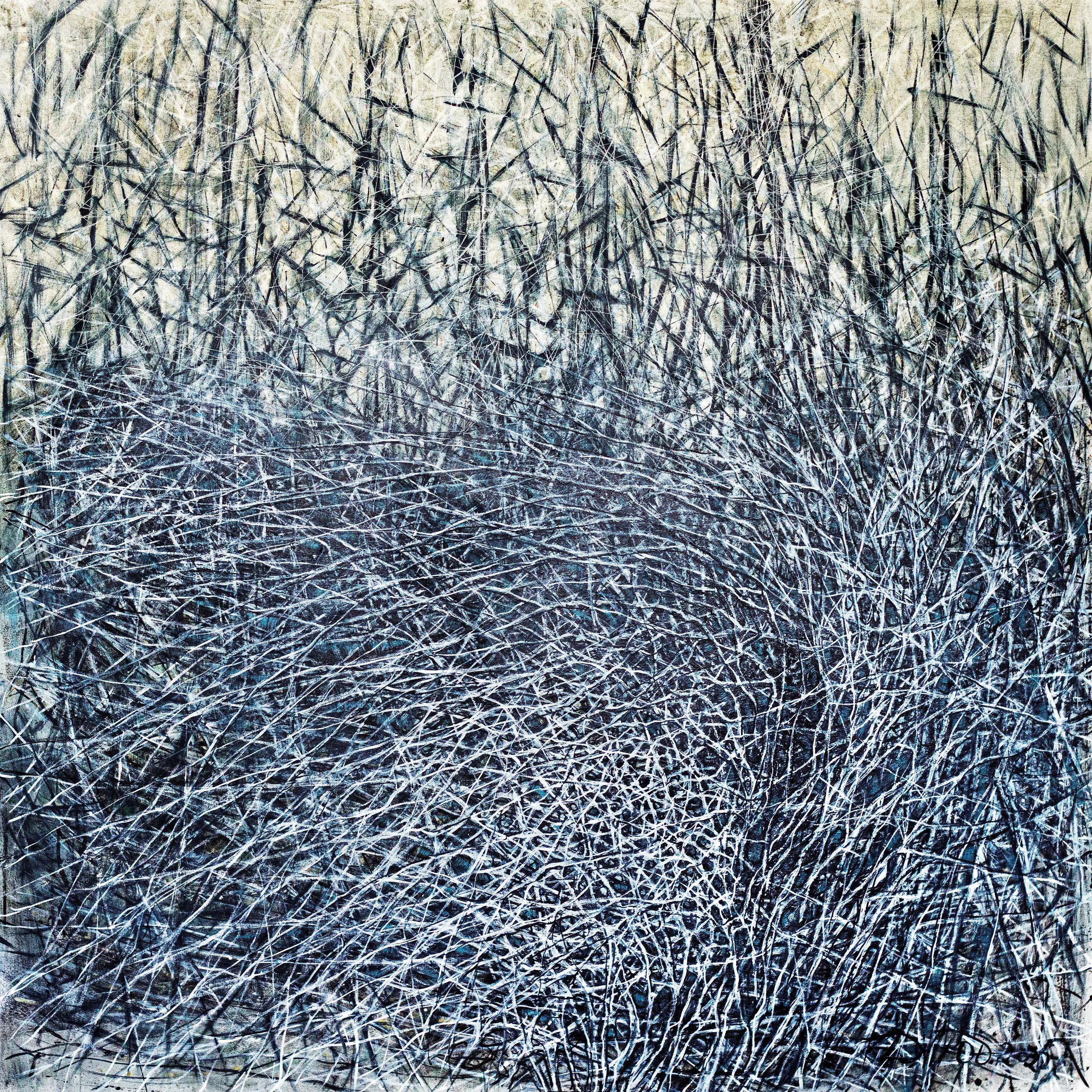 Зображення "Гніздо" від Людмила Давиденко, розмір: 140x140, матеріали: олія/полотно, медіум: Живопис, серія: Ізолінії, ціна: €3000