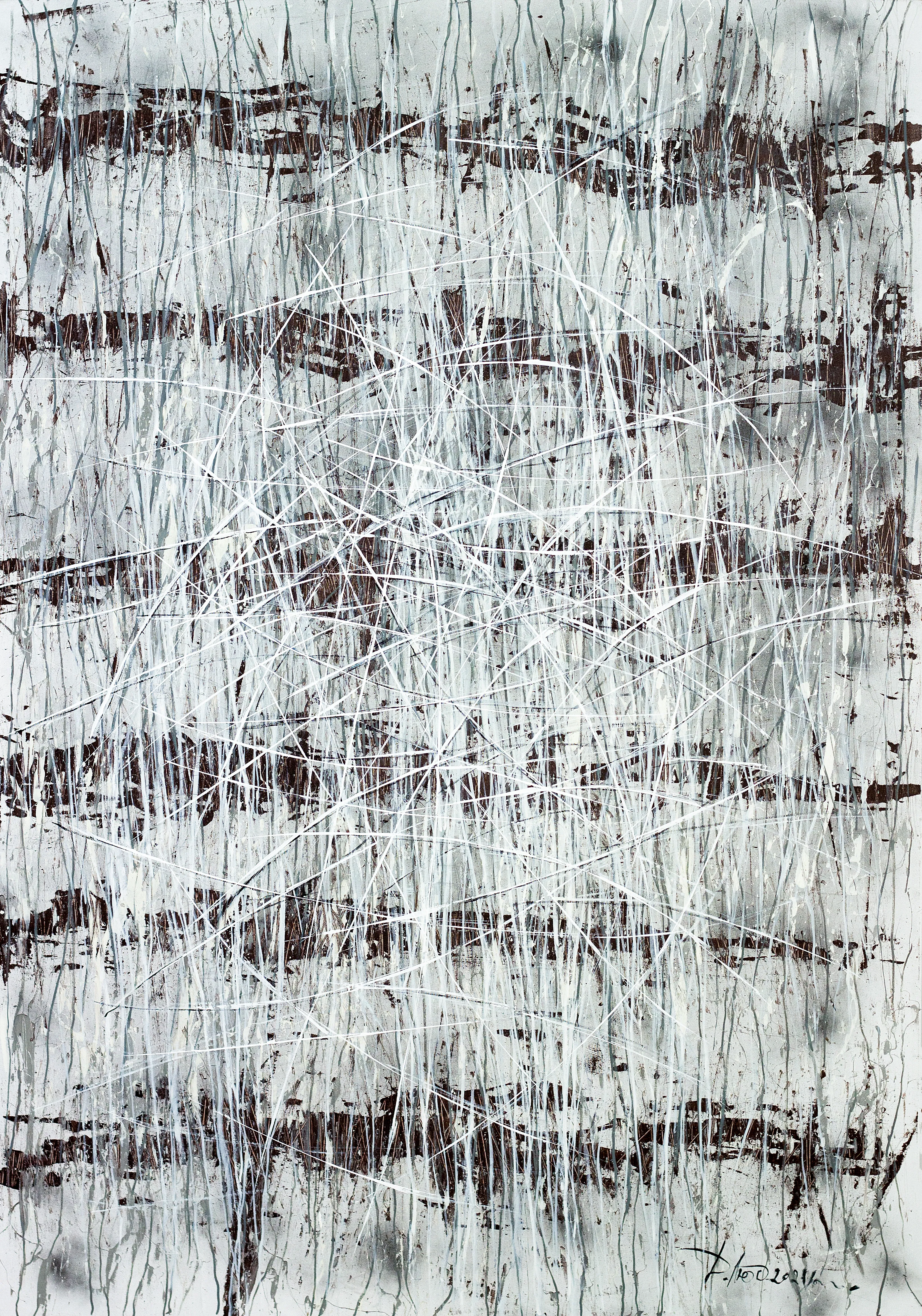 Image of Direction 1 by Liudmyla Davydenko, size: 140х200, made of oil/canvas, Painting medium, part of the Isolines series, priced at €4500