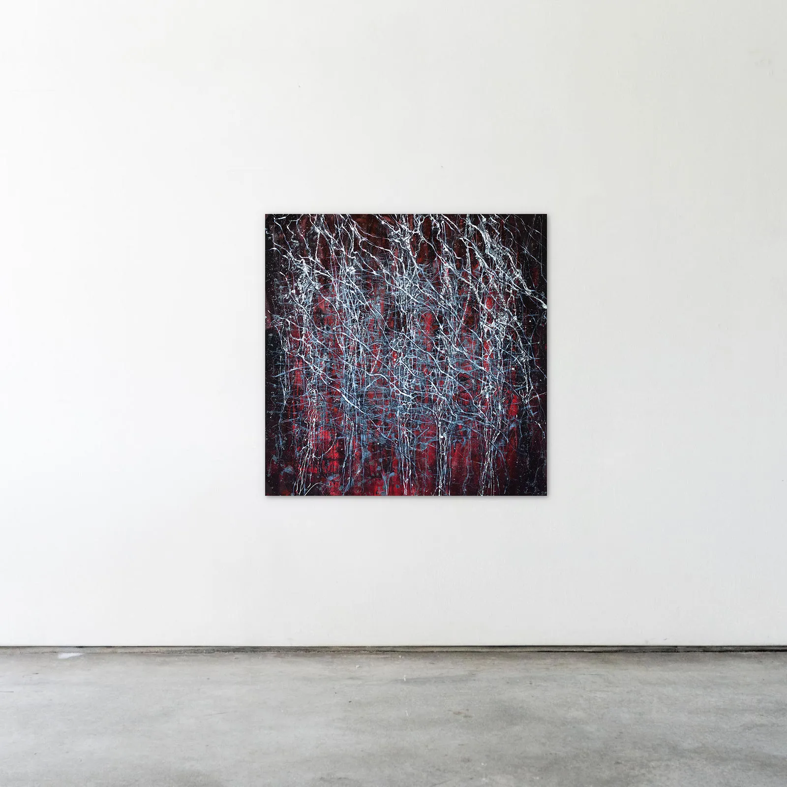 Image of Untitled 1 by Liudmyla Davydenko, size: 100х100, made of oil/canvas, Painting medium, part of the Isolines series, priced at €1500 Photo 2 of 2.