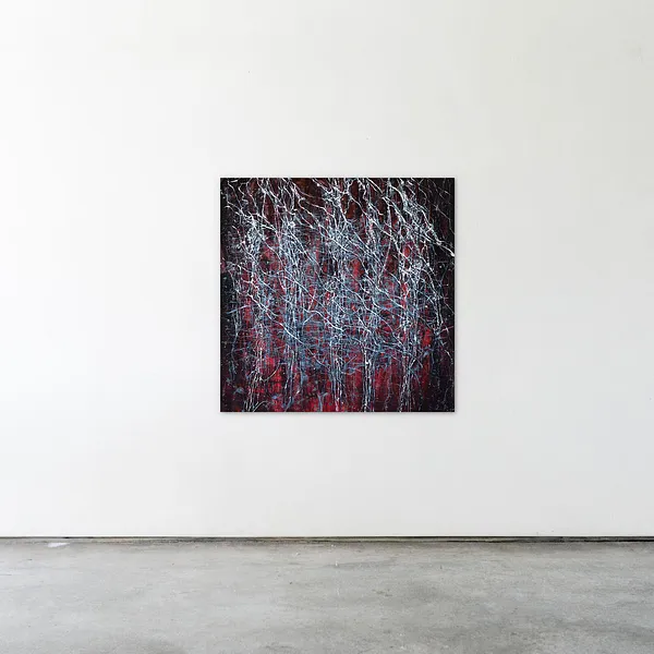 Зображення "Без назви 1" від Людмила Давиденко, розмір: 100х100, матеріали: олія / полотно, медіум: Живопис, серія: Ізолінії, ціна: €1500 Фото 2 з 2.