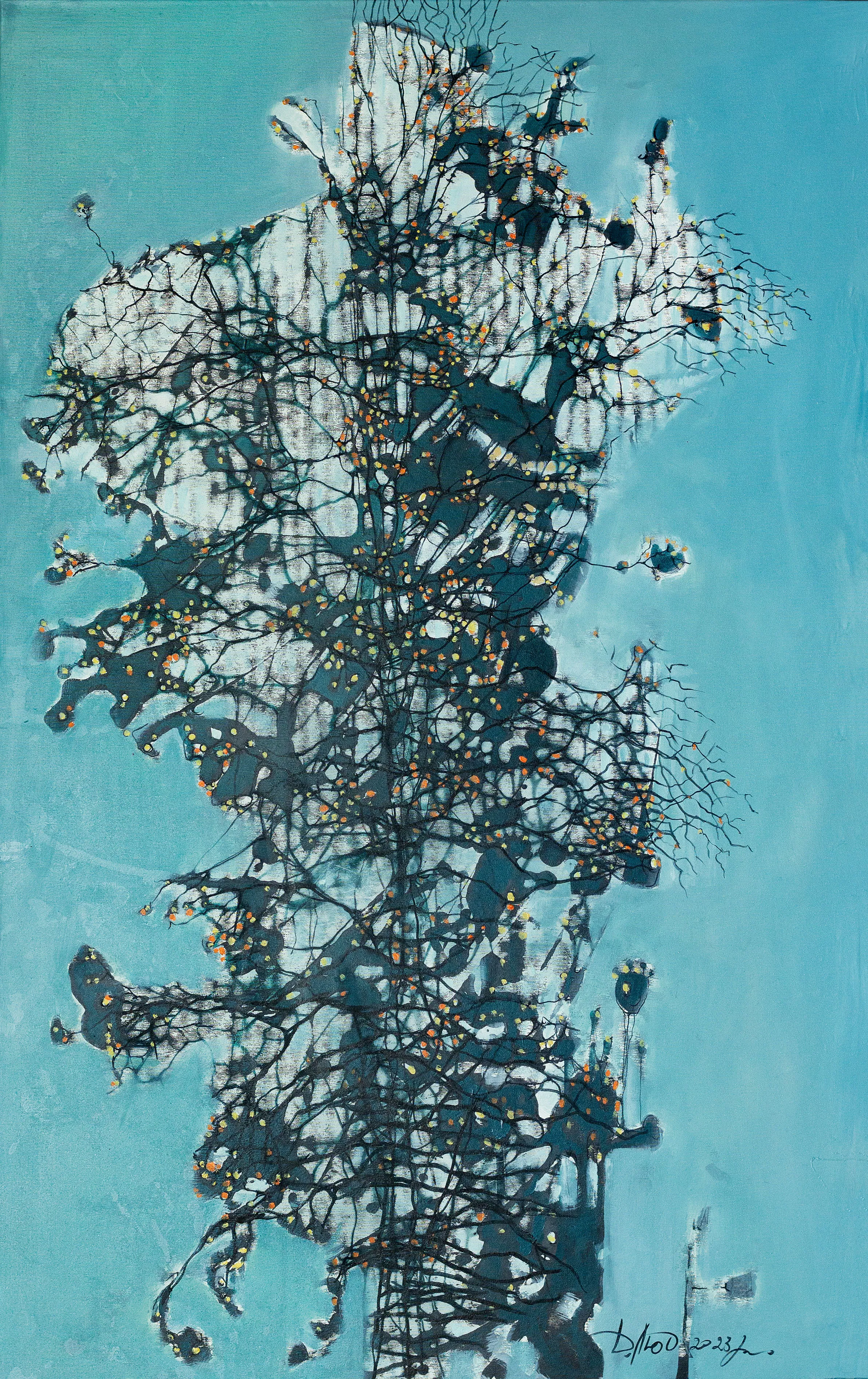 Зображення "Поцвітання" від Людмила Давиденко, розмір: 100х160, матеріали: олія/акрил на полотні, медіум: Живопис, серія: Ізолінії, ціна: €2500