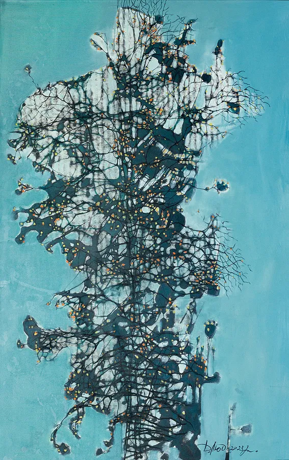 Зображення "Поцвітання" від Людмила Давиденко, розмір: 100х160, матеріали: олія/акрил на полотні, медіум: Живопис, серія: Ізолінії, ціна: €2500 Фото 1 з 2.