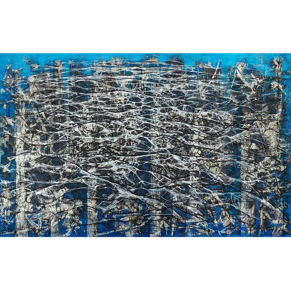 Image of Cold by Liudmyla Davydenko, size: 100х160, made of oil/canvas, Painting medium, part of the Isolines series, priced at €3000