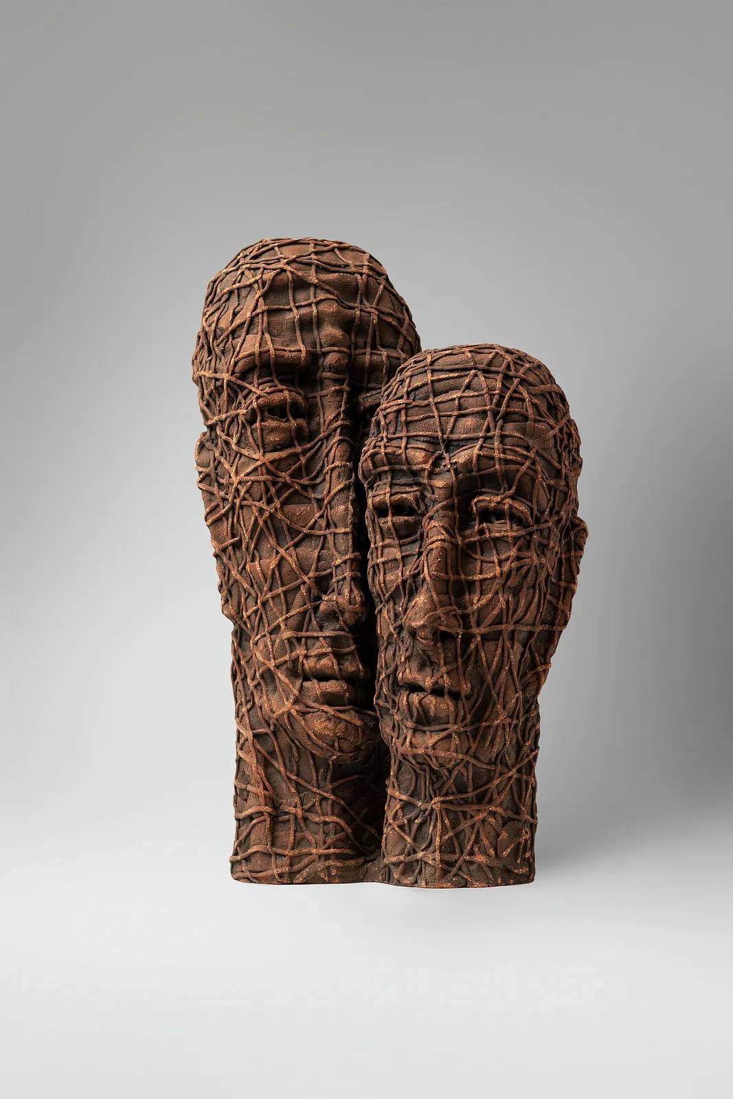 Image of Themselves by Liudmyla Davydenko, size: 39х24х16, made of chamotte, glaze, Sculpture medium, part of the Holova/Head series, priced at €1200 Photo 1 of 4.