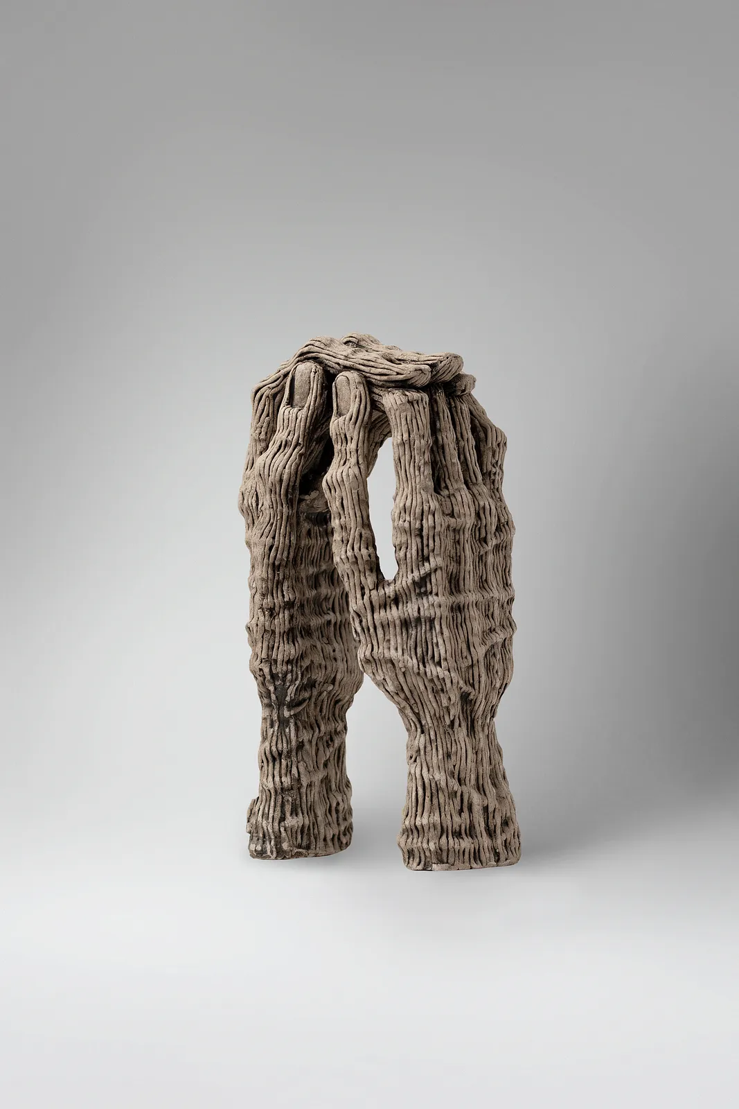 Image of Think by Liudmyla Davydenko, size: 27х14х12, made of chamotte, glaze, Sculpture medium, part of the Holova/Head series, priced at €700 Photo 3 of 4.