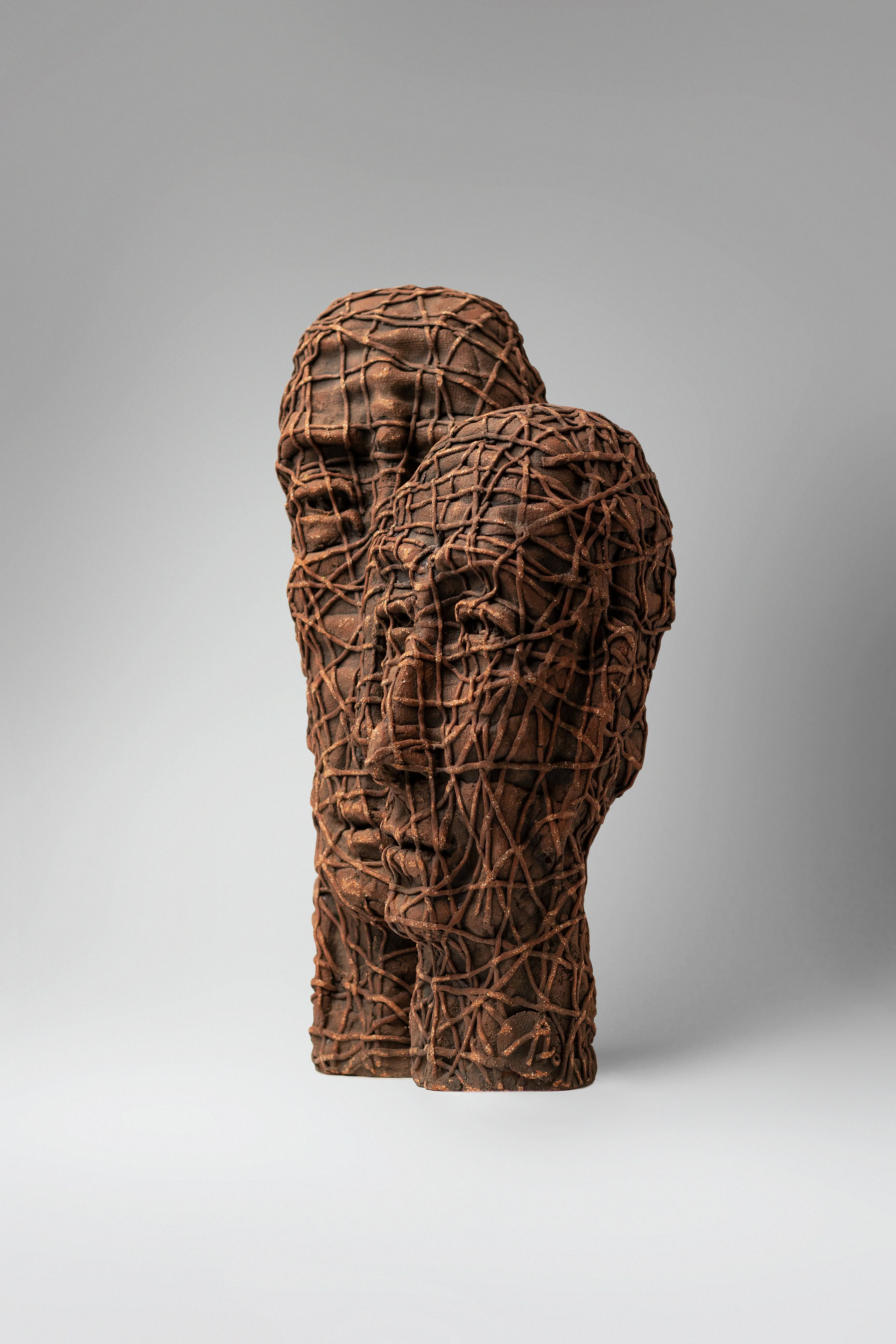 Image of Themselves by Liudmyla Davydenko, size: 39х24х16, made of chamotte, glaze, Sculpture medium, part of the Holova/Head series, priced at €1200 Photo 3 of 4.