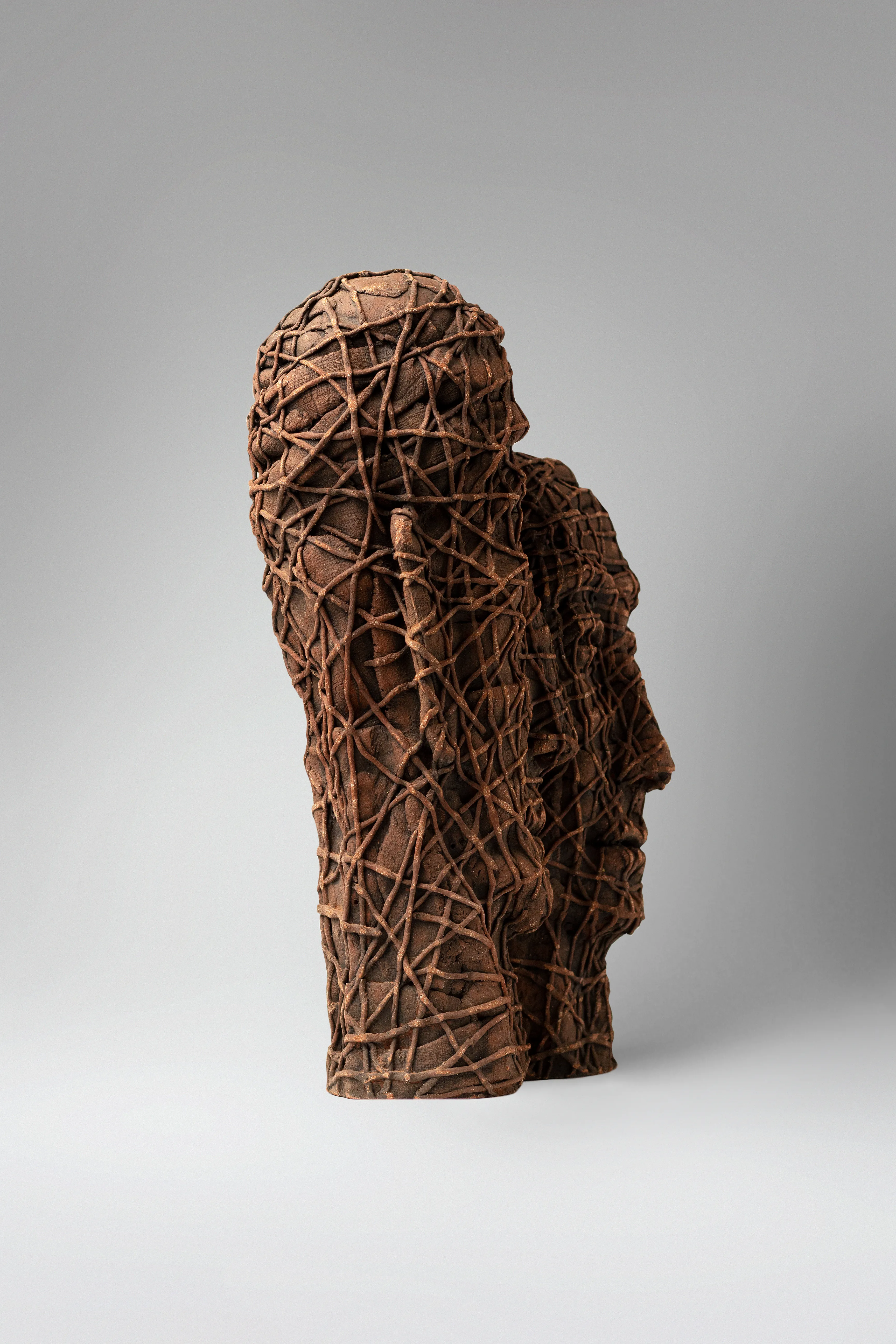 Image of Themselves by Liudmyla Davydenko, size: 39х24х16, made of chamotte, glaze, Sculpture medium, part of the Holova/Head series, priced at €1200 Photo 4 of 4.