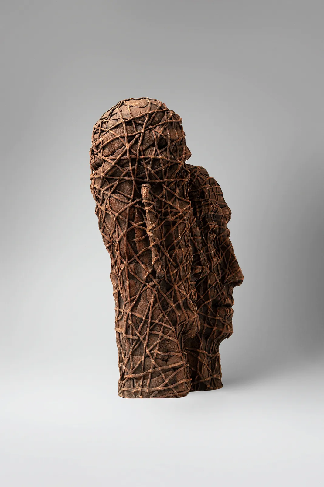Image of Themselves by Liudmyla Davydenko, size: 39х24х16, made of chamotte, glaze, Sculpture medium, part of the Holova/Head series, priced at €1200 Photo 4 of 4.