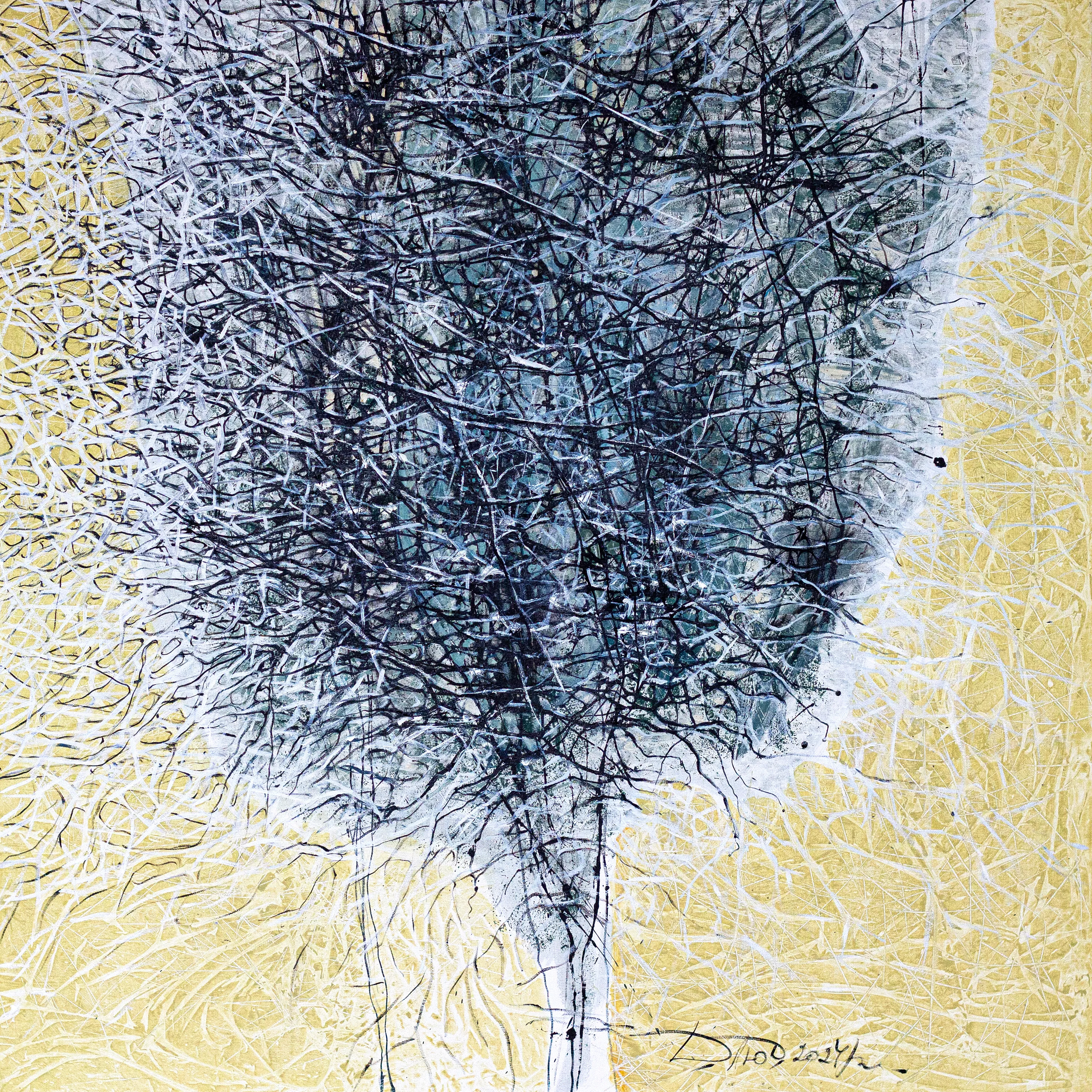 Image of Appearance 2 by Liudmyla Davydenko, size: 100х100, made of oil/canvas, Painting medium, part of the Rhizome series, priced at €1500