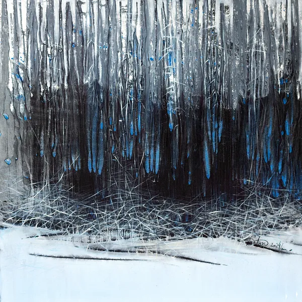 Image of Land 1 by Liudmyla Davydenko, size: 100х100, made of oil/canvas, Painting medium, part of the Synergetics series, priced at €1500