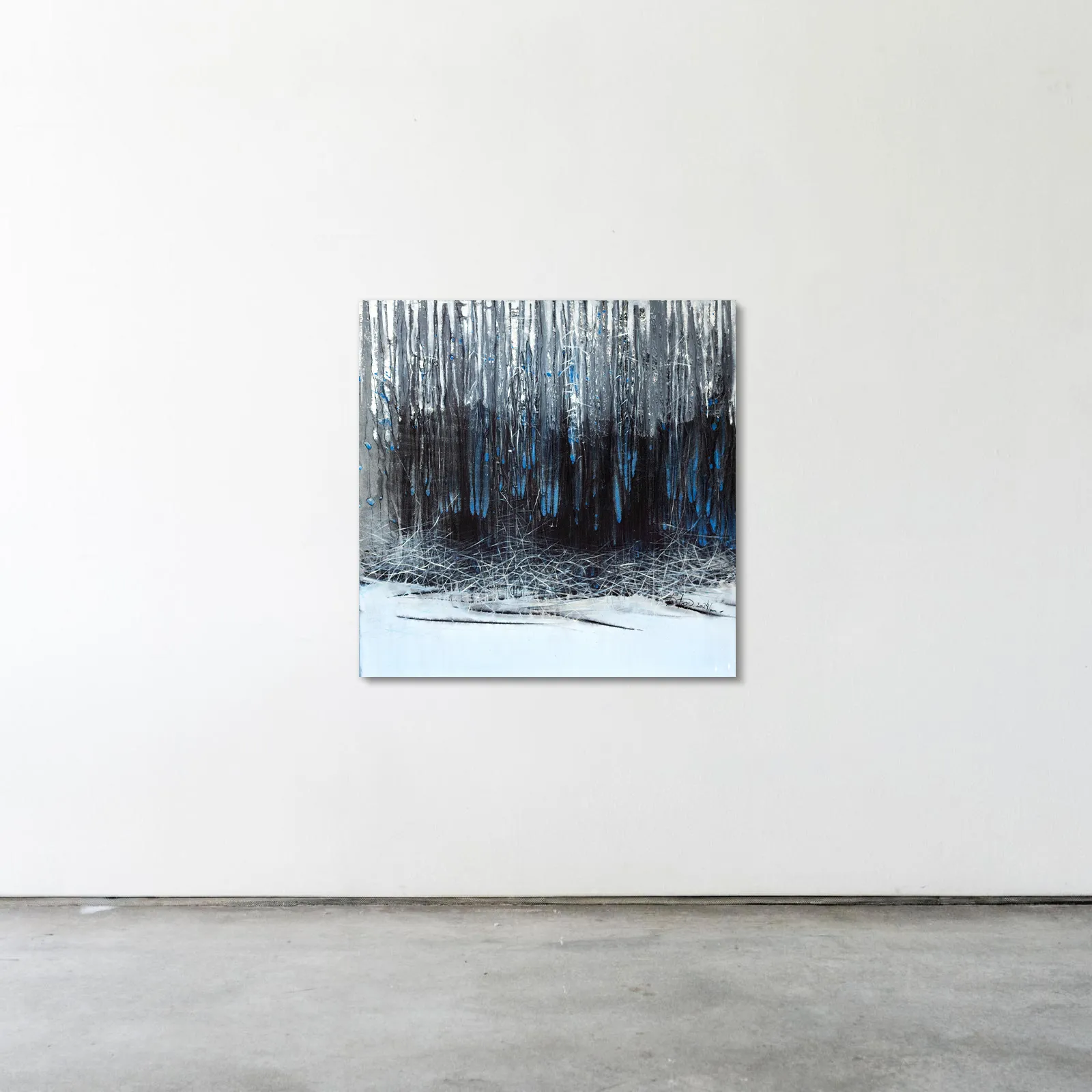 Image of Land 1 by Liudmyla Davydenko, size: 100х100, made of oil/canvas, Painting medium, part of the Synergetics series, priced at €1500 Photo 2 of 2.