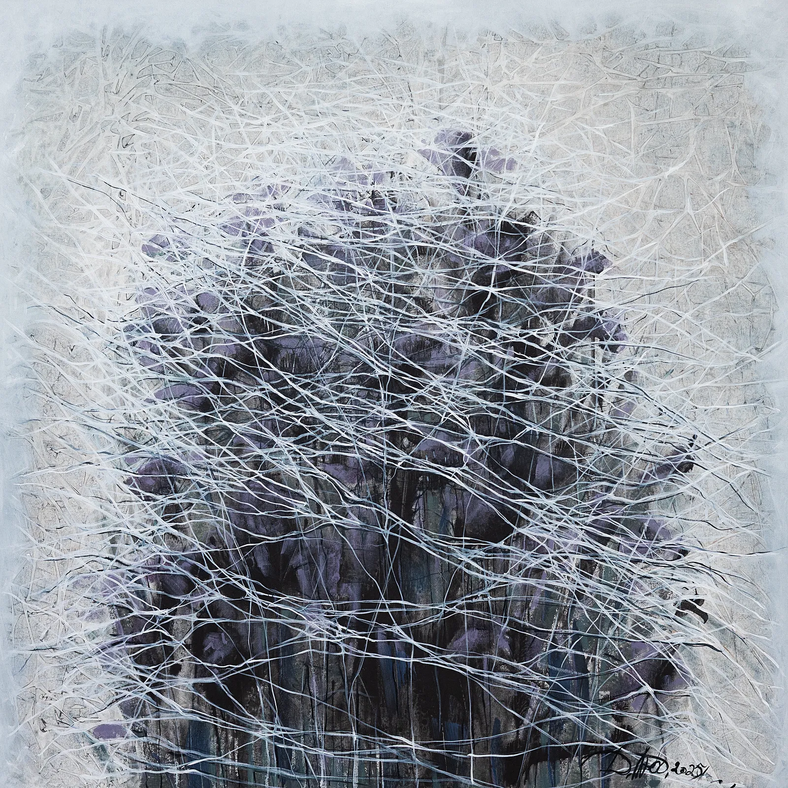 Зображення "Genesis 1" від Людмила Давиденко, розмір: 100x100, матеріали: oil/canvas, медіум: Живопис, серія: Ізолінії, ціна: €1500 Фото 1 з 2.