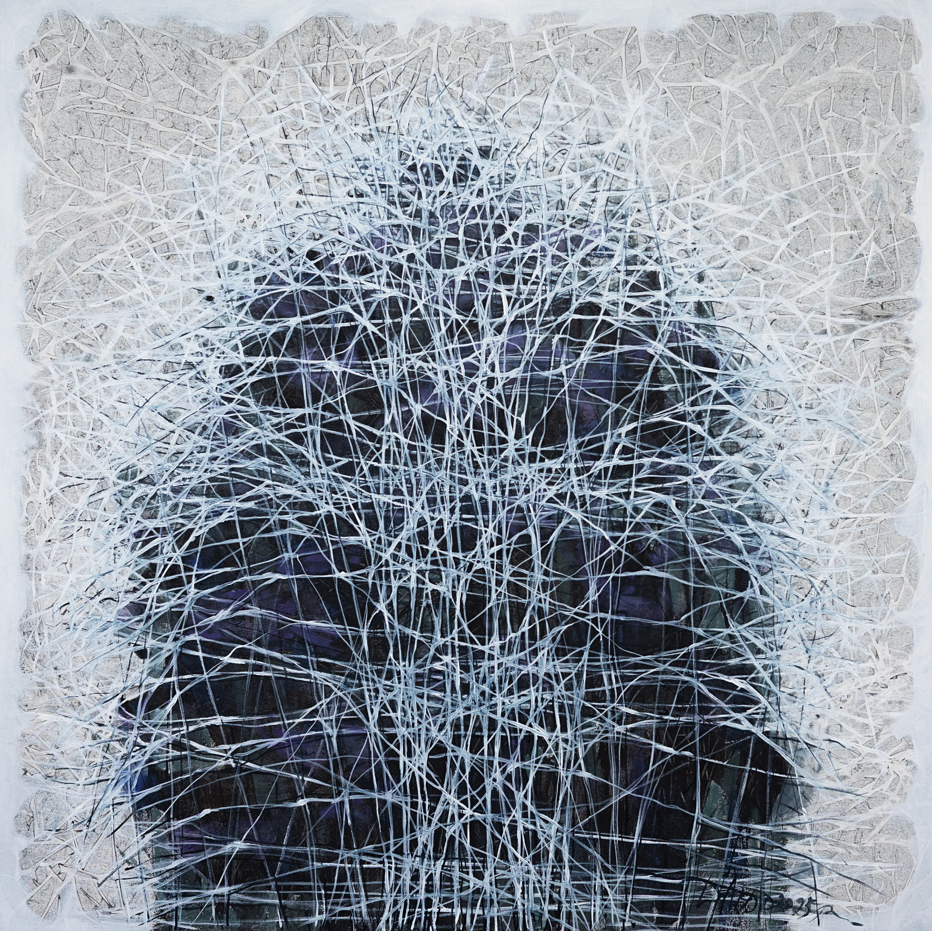 Зображення "Genesis 2" від Людмила Давиденко, розмір: 100x100, медіум: Живопис, серія: Ізолінії, ціна: €1500