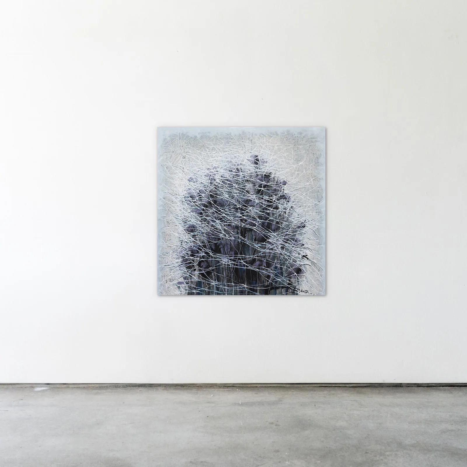 Зображення "Genesis 1" від Людмила Давиденко, розмір: 100x100, медіум: Живопис, серія: Ізолінії, ціна: €1500 Фото 2 з 2.