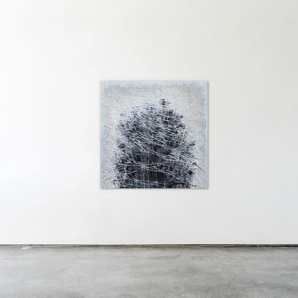 Зображення "Genesis 1" від Людмила Давиденко, розмір: 100x100, медіум: Живопис, серія: Ізолінії, ціна: €1500 Фото 2 з 2.