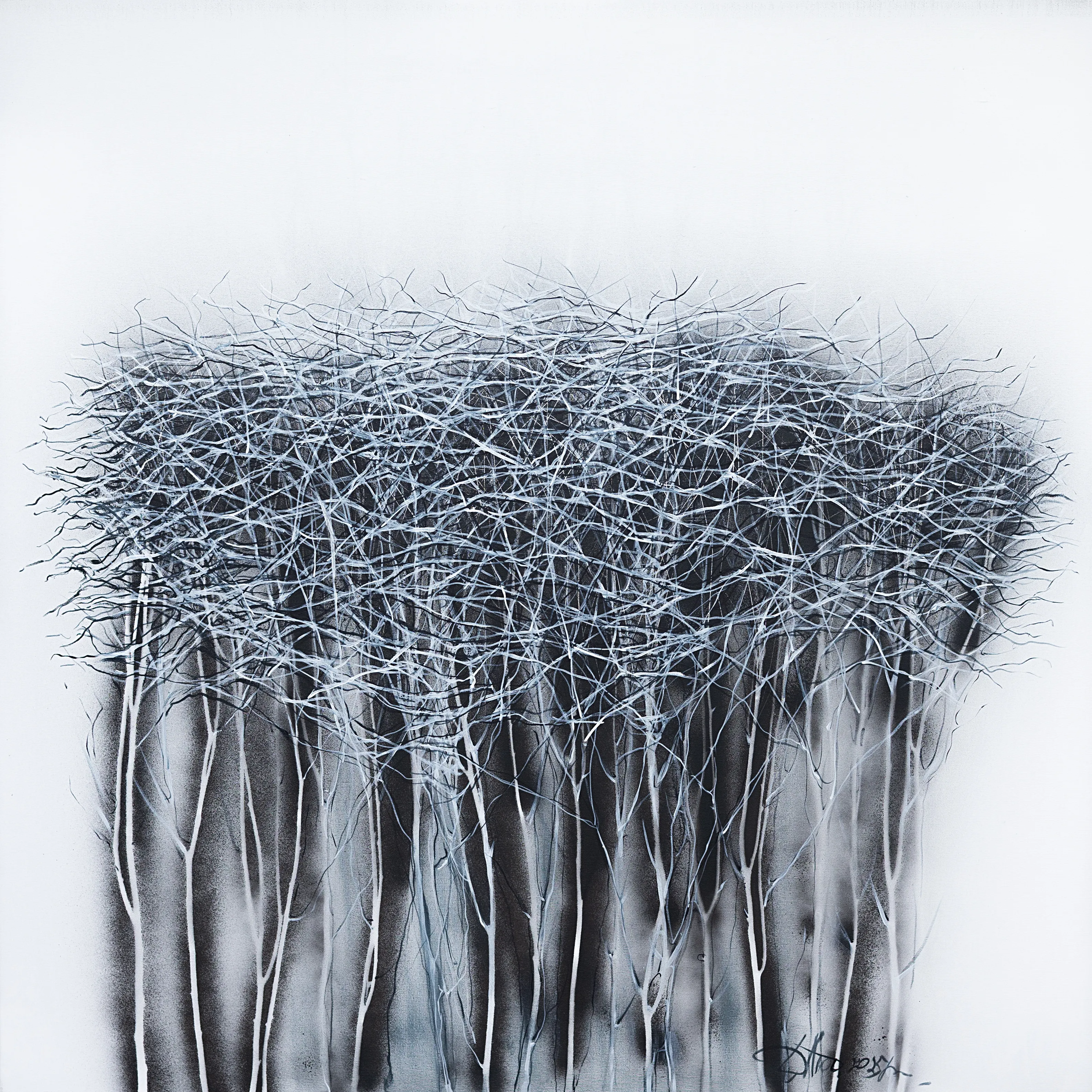 Зображення "State 1" від Людмила Давиденко, розмір: 100x100, медіум: Живопис, серія: Ізолінії, ціна: €1500