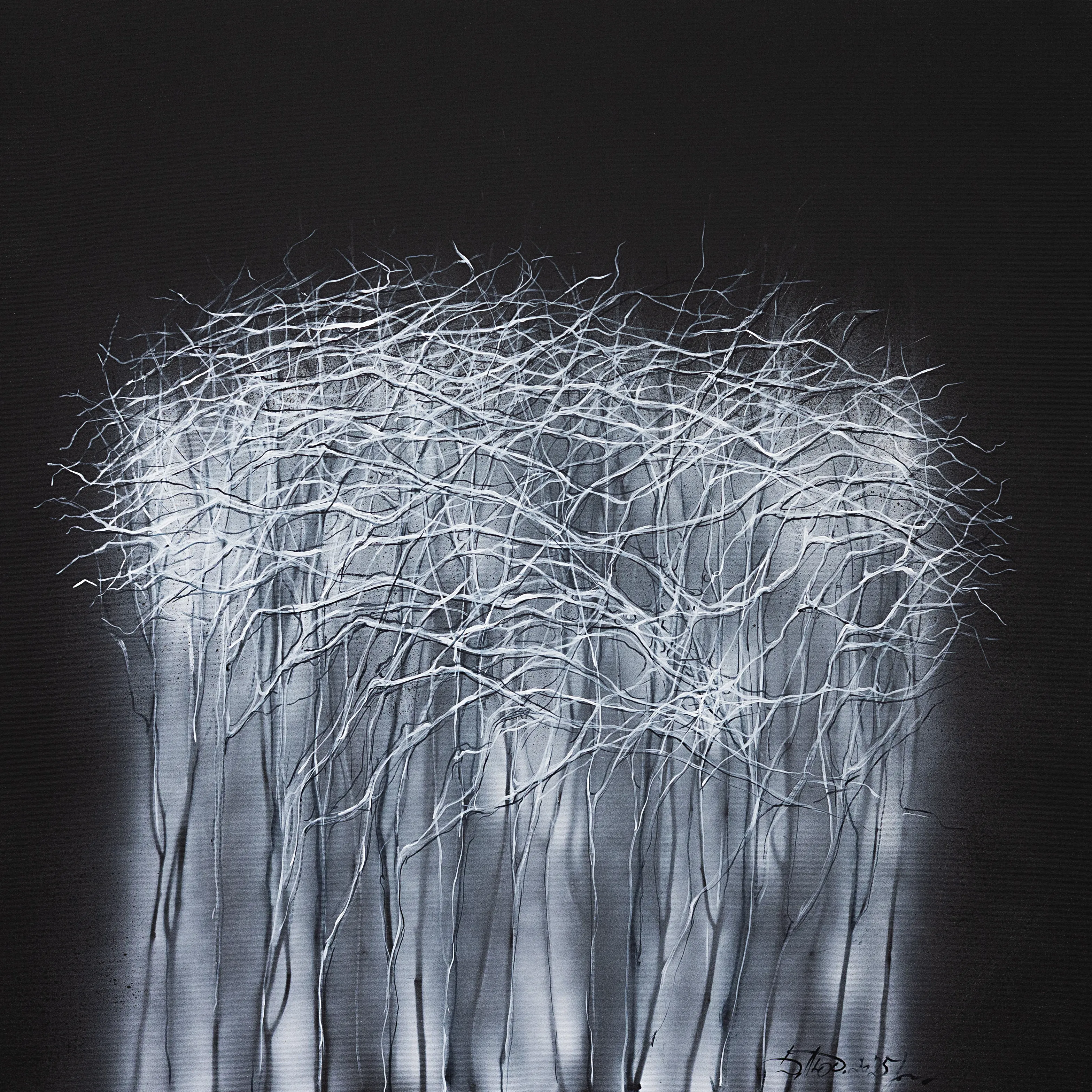 Зображення "State 2" від Людмила Давиденко, розмір: 100x100, медіум: Живопис, серія: Ізолінії, ціна: €1500