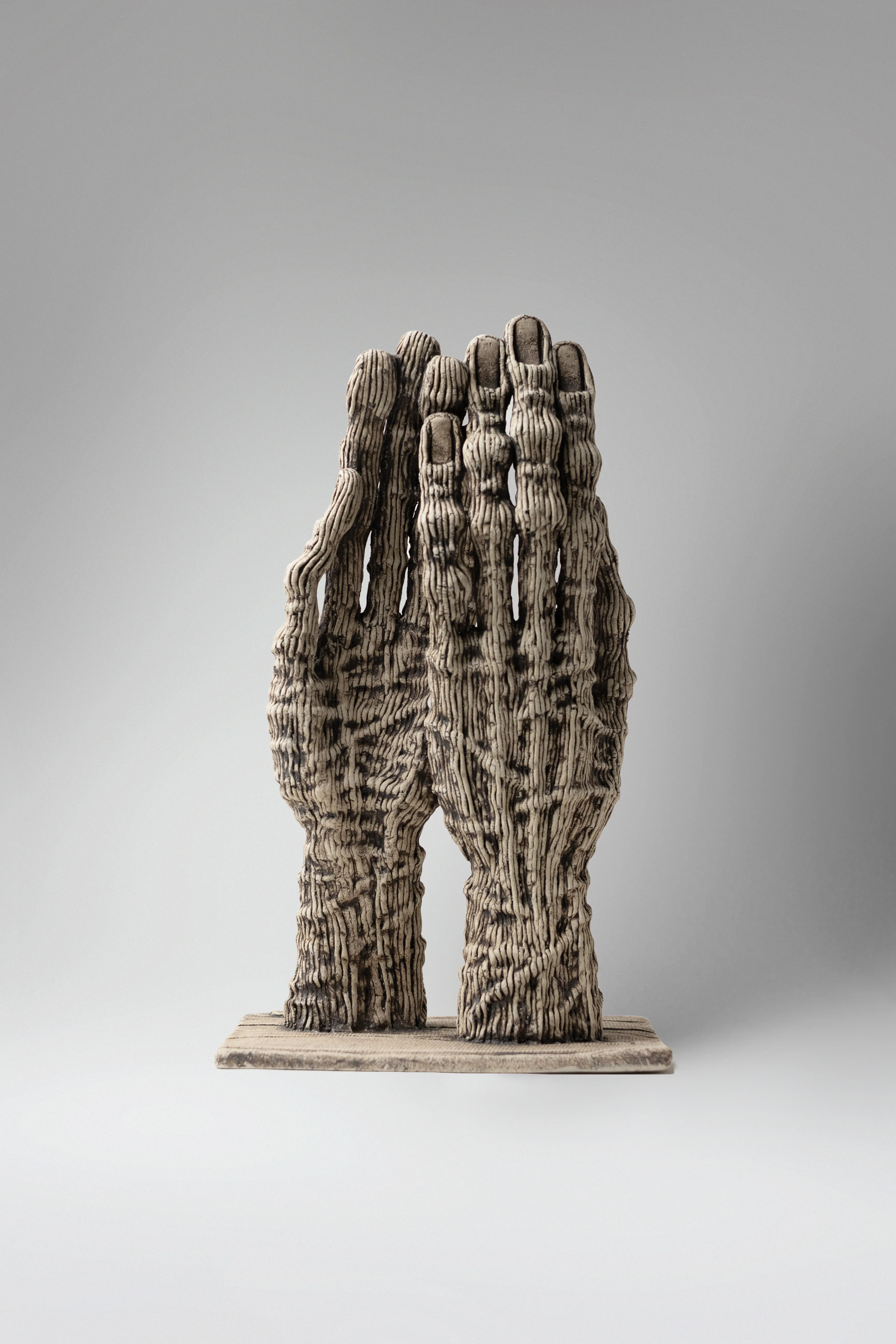 Image of Dance 2 by Liudmyla Davydenko, size: 36х21,5х15, made of chamotte, glaze, Sculpture medium, part of the Holova/Head series, priced at €700 Photo 2 of 3.