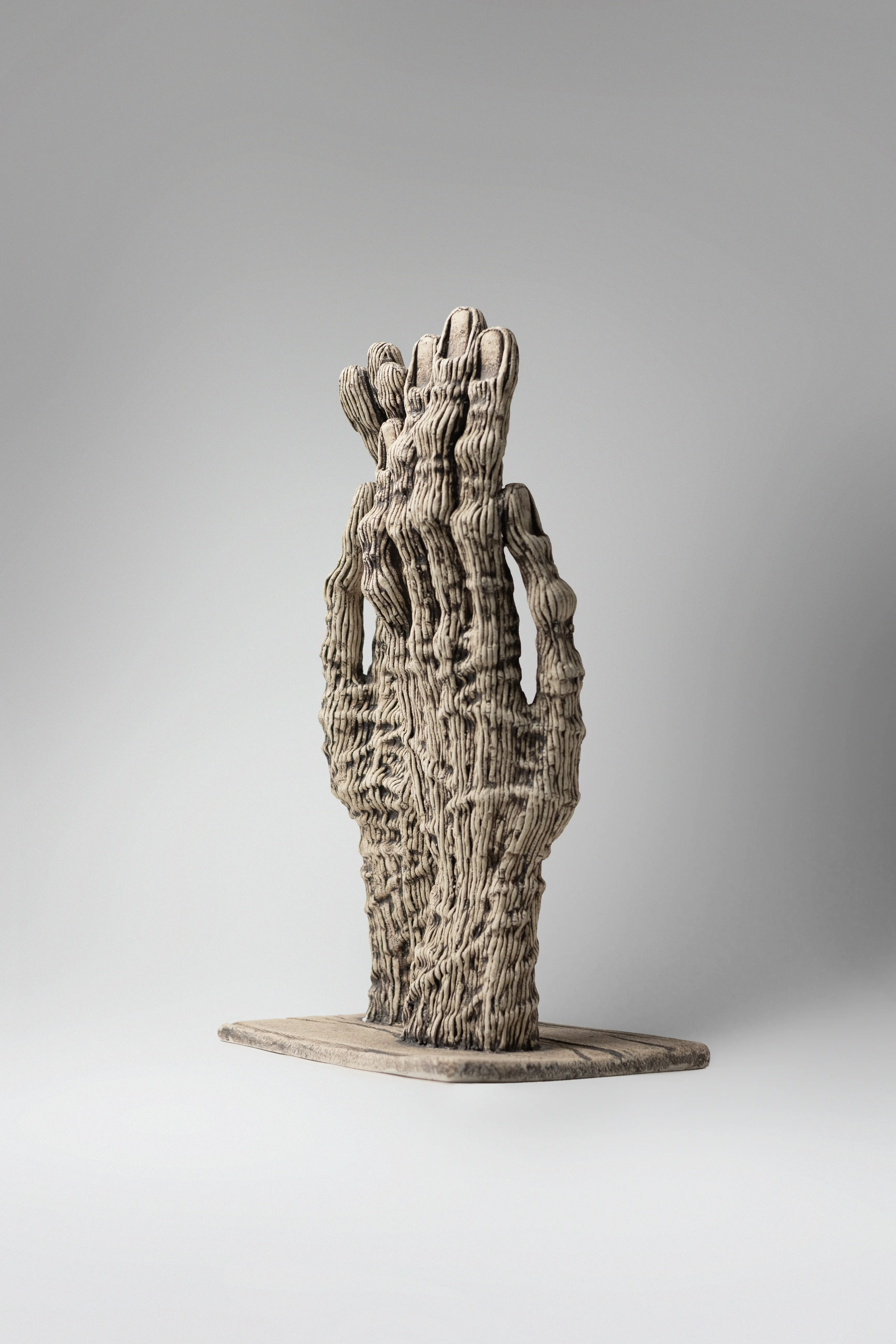 Image of Dance 2 by Liudmyla Davydenko, size: 36х21,5х15, made of chamotte, glaze, Sculpture medium, part of the Holova/Head series, priced at €700 Photo 3 of 3.