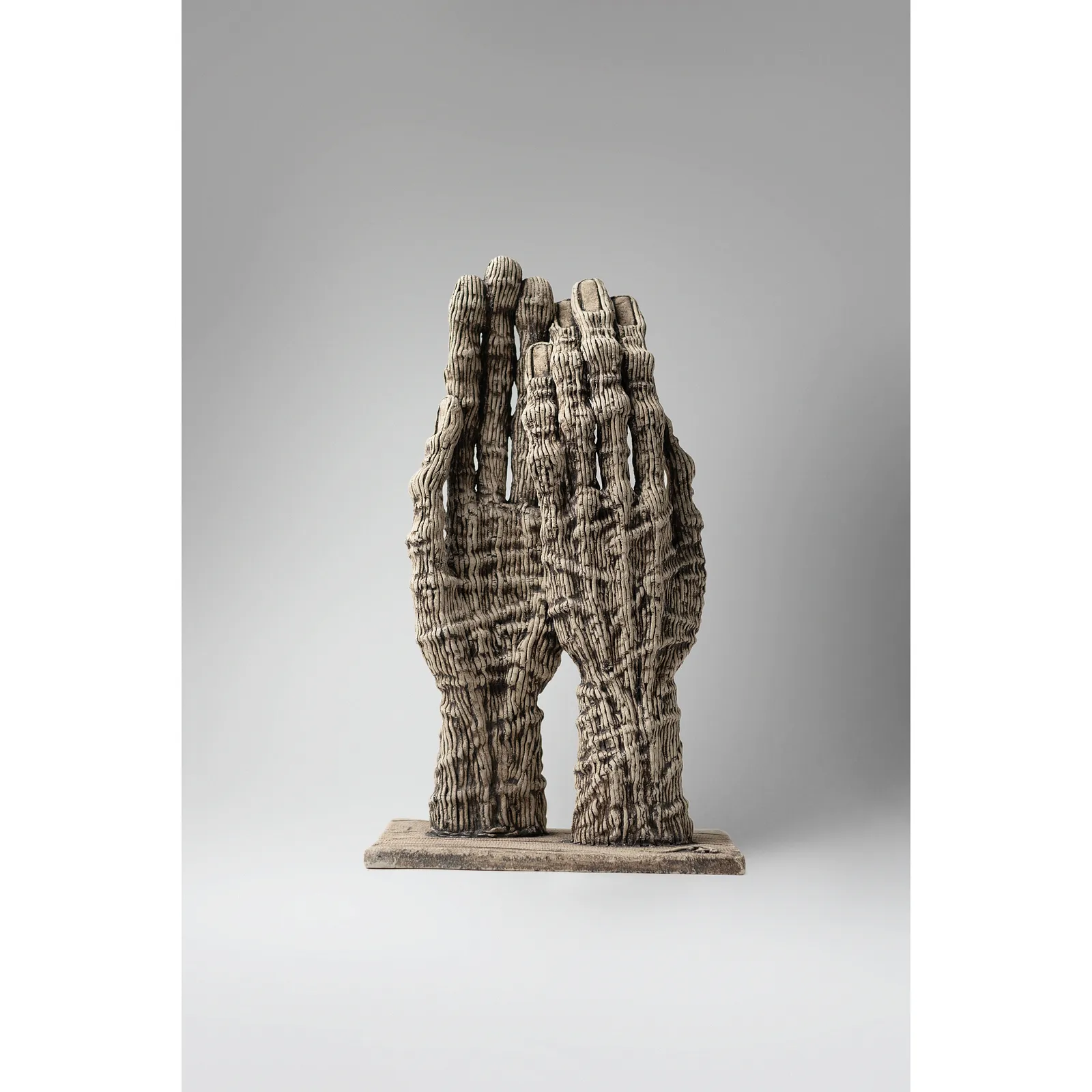 Image of Dance 2 by Liudmyla Davydenko, size: 36х21,5х15, made of chamotte, glaze, Sculpture medium, part of the Holova/Head series, priced at €700 Photo 1 of 3.