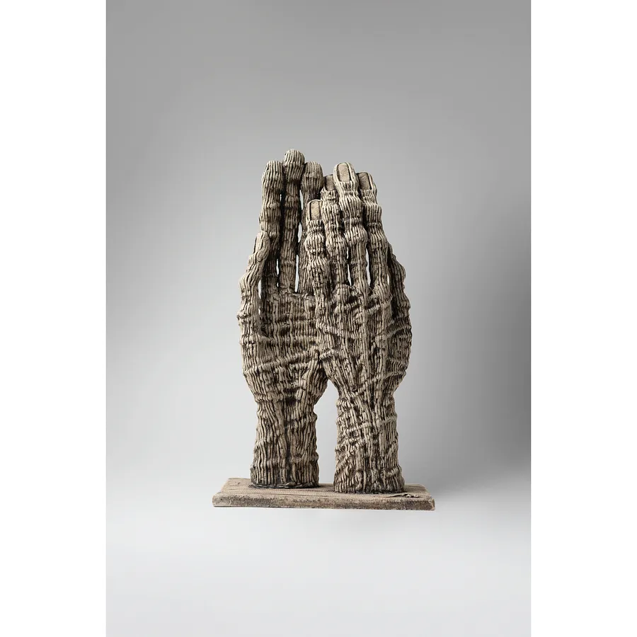 Image of Dance 2 by Liudmyla Davydenko, size: 36х21,5х15, made of chamotte, glaze, Sculpture medium, part of the Holova/Head series, priced at €700